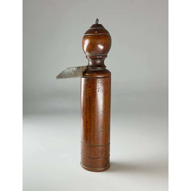 Treen - a 19th century travelling pocket cylinder or pillar ...