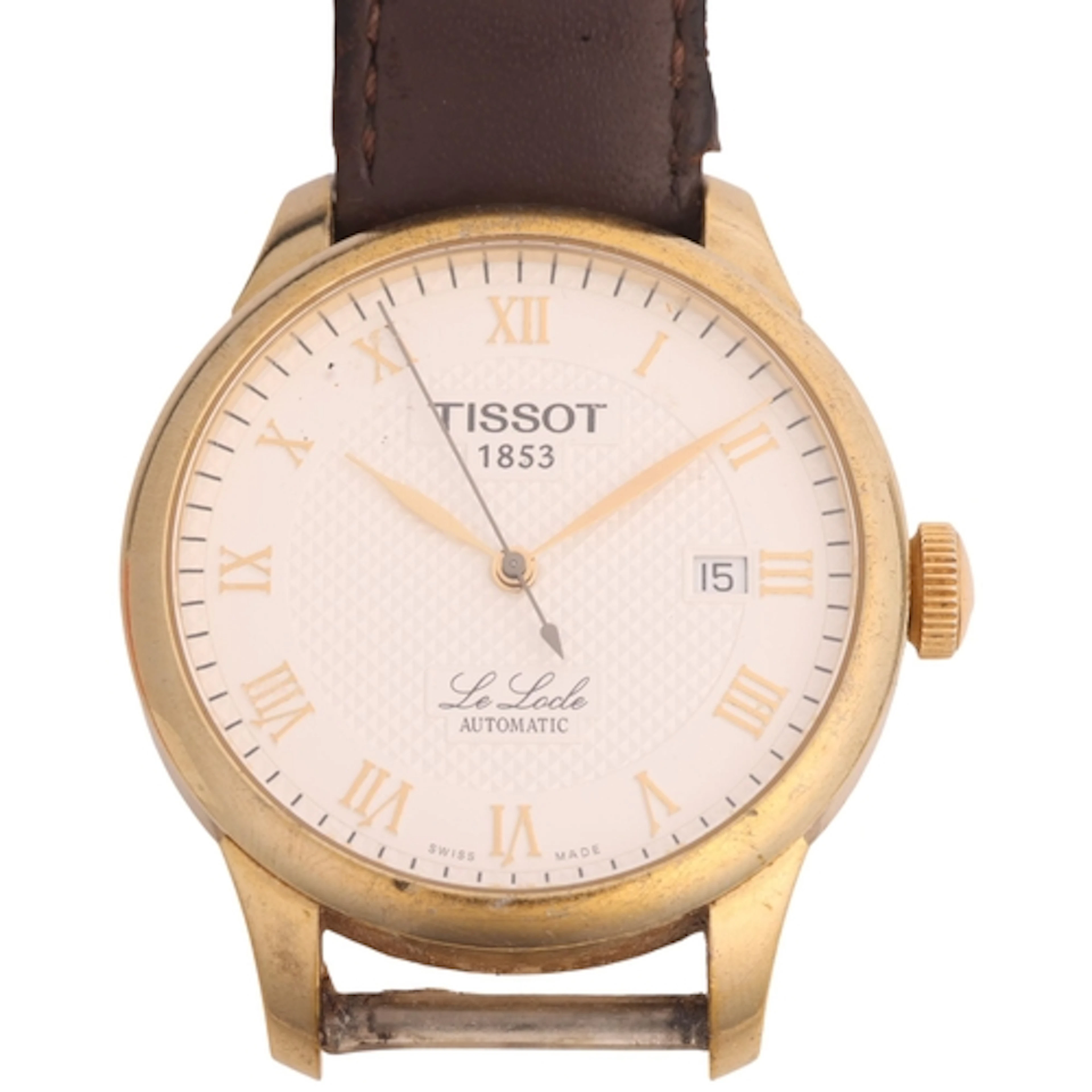 TISSOT - a gold plated stainless steel Le Locle automatic ca...