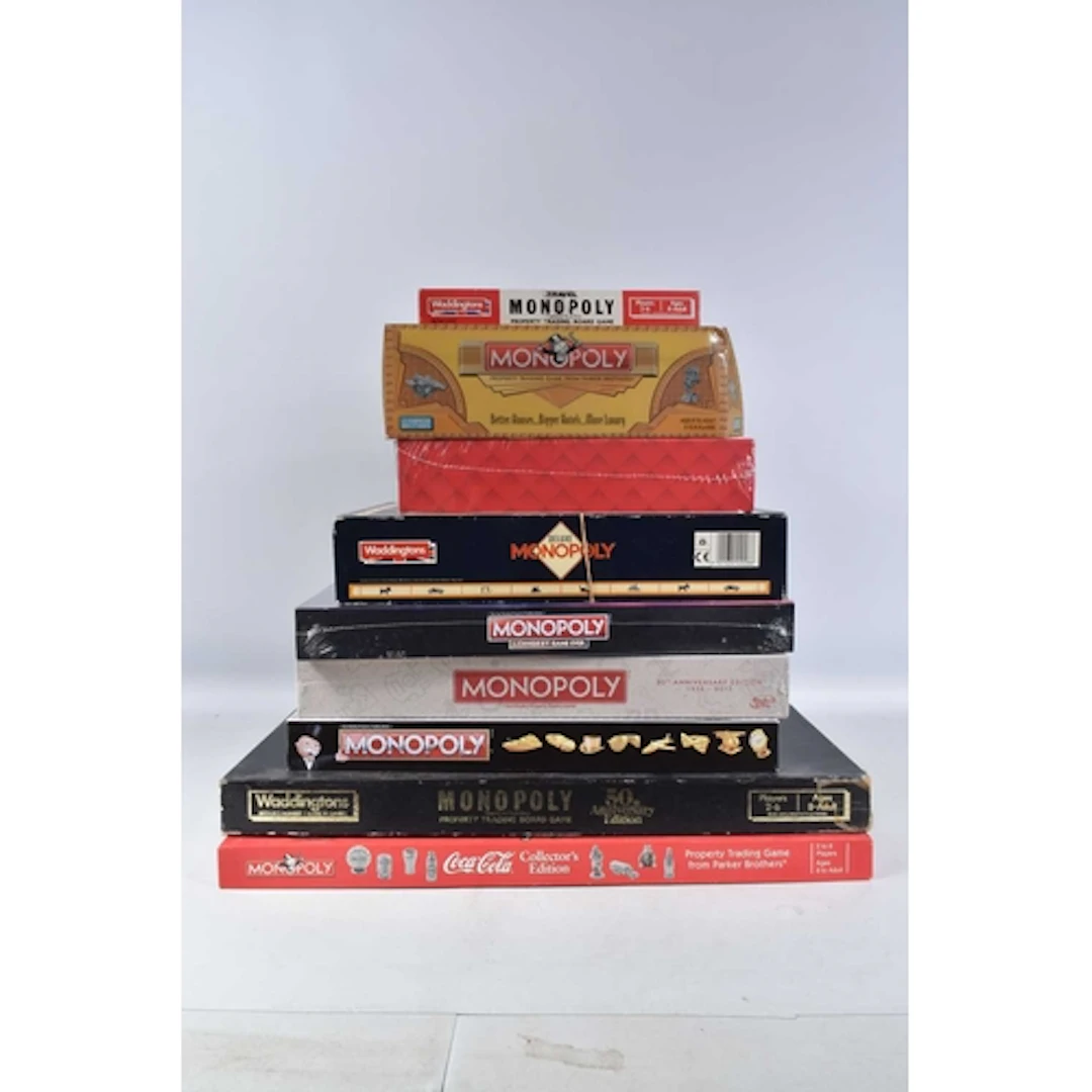 A SELECTION OF VARIOUS MONOPOLY BOARD GAMES, to include a Wa...