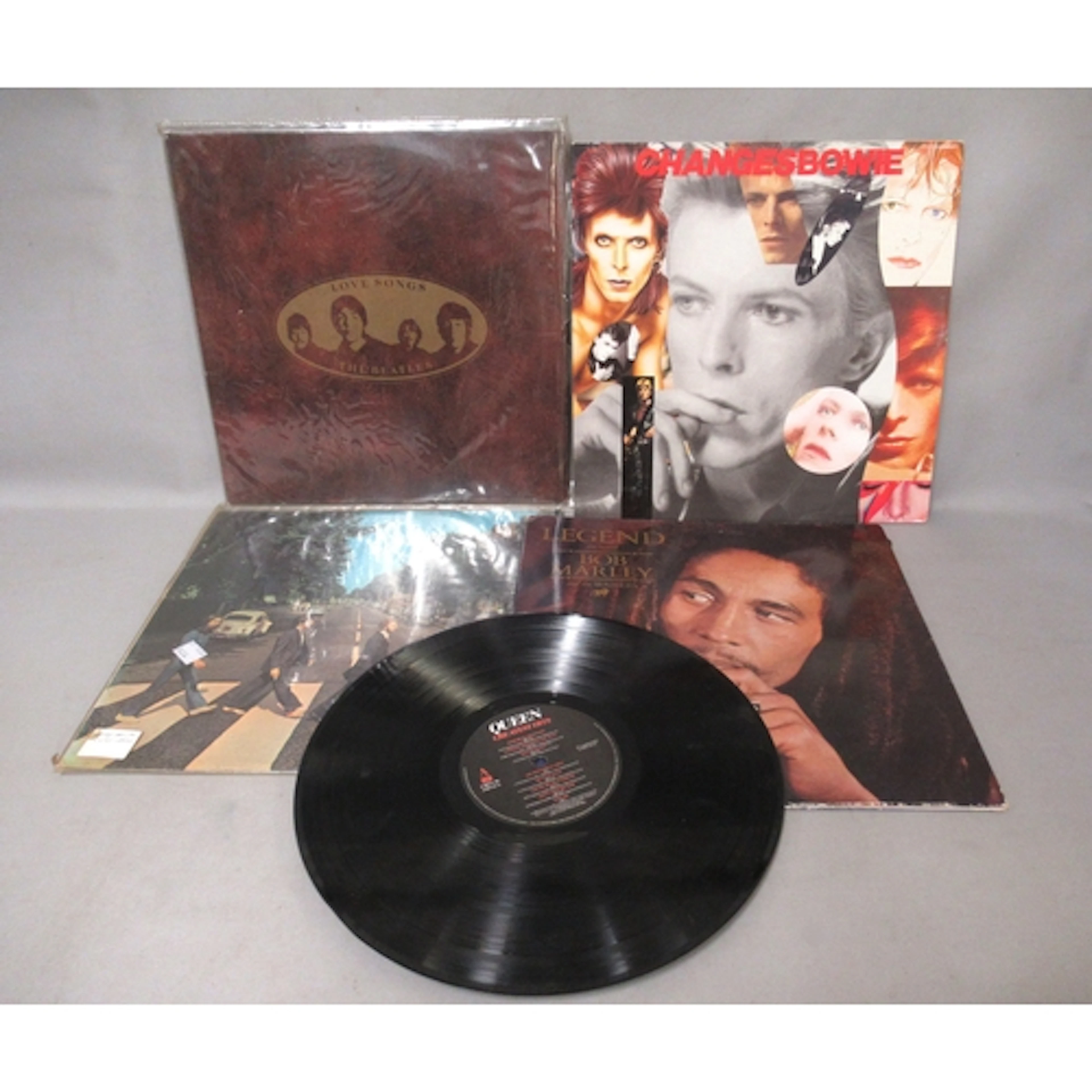 Quantity of LPs and single records, including The Beatles