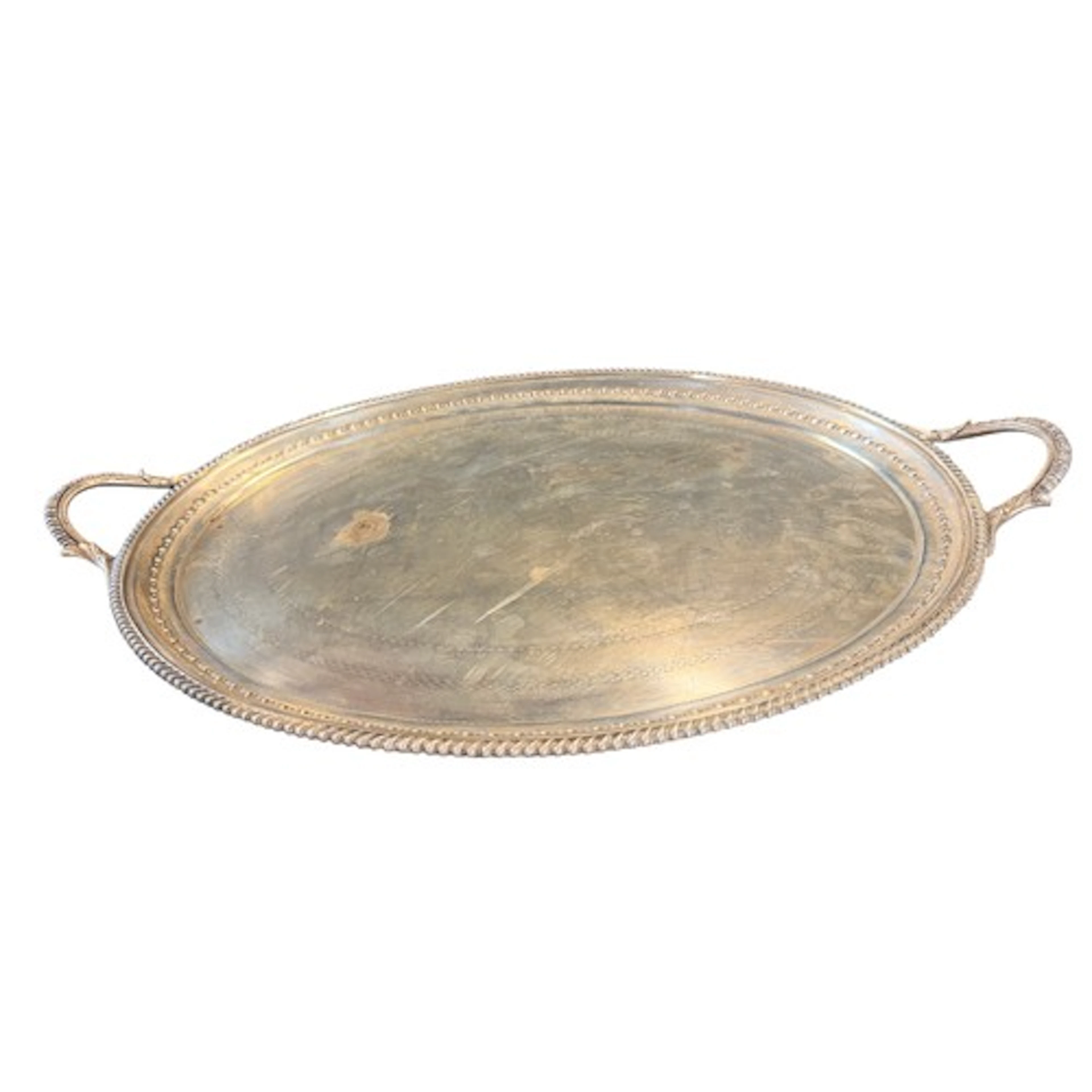 An Edwardian silver two-handled tray, London 1902, by W & C ...