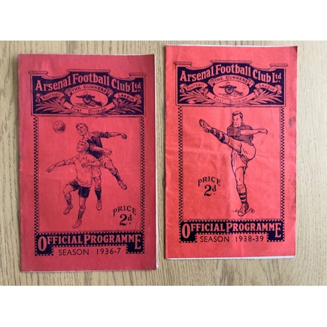 1930s Arsenal Reserves Football Programmes: London Combinati...