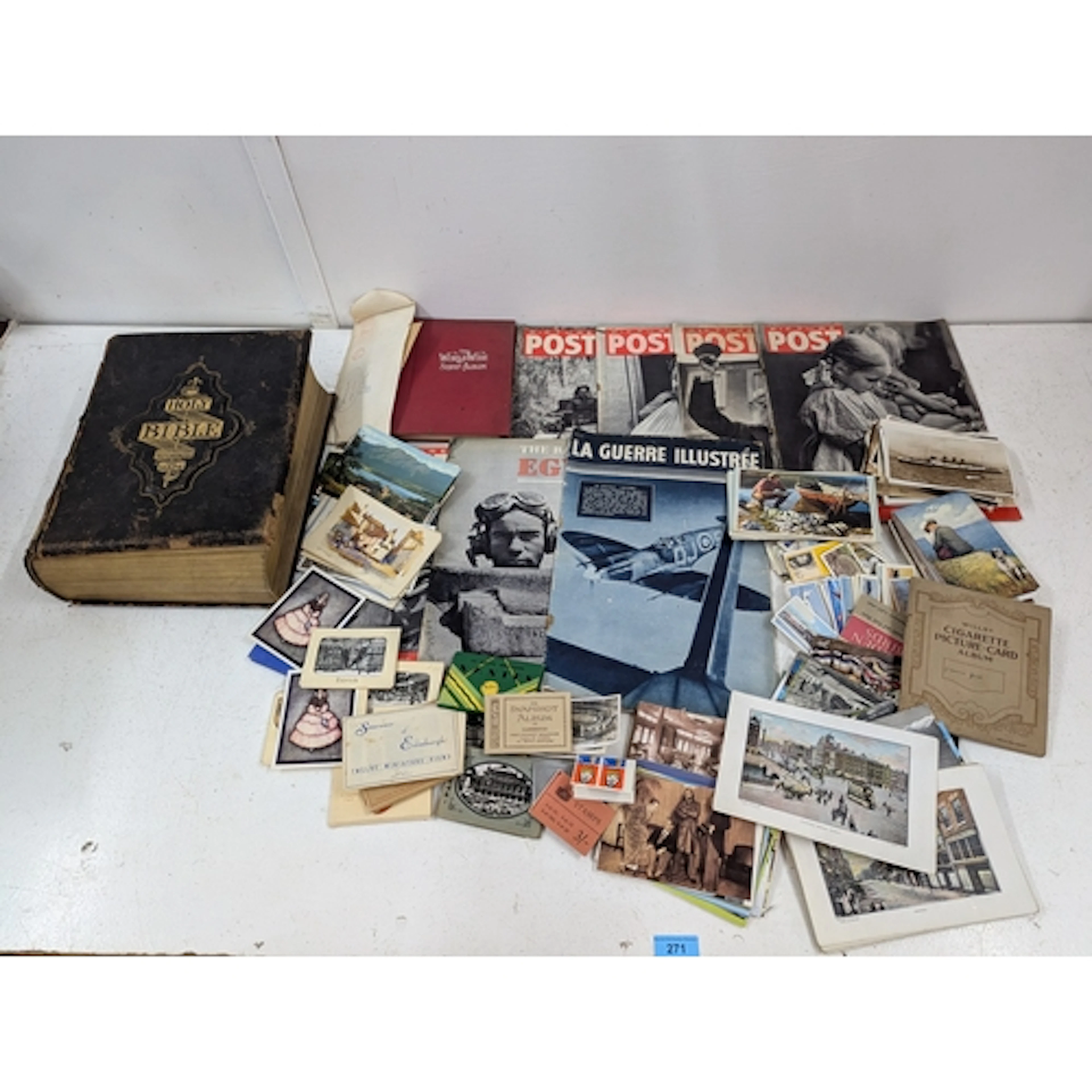 A large collection of postcards and stamps to include Pictur...