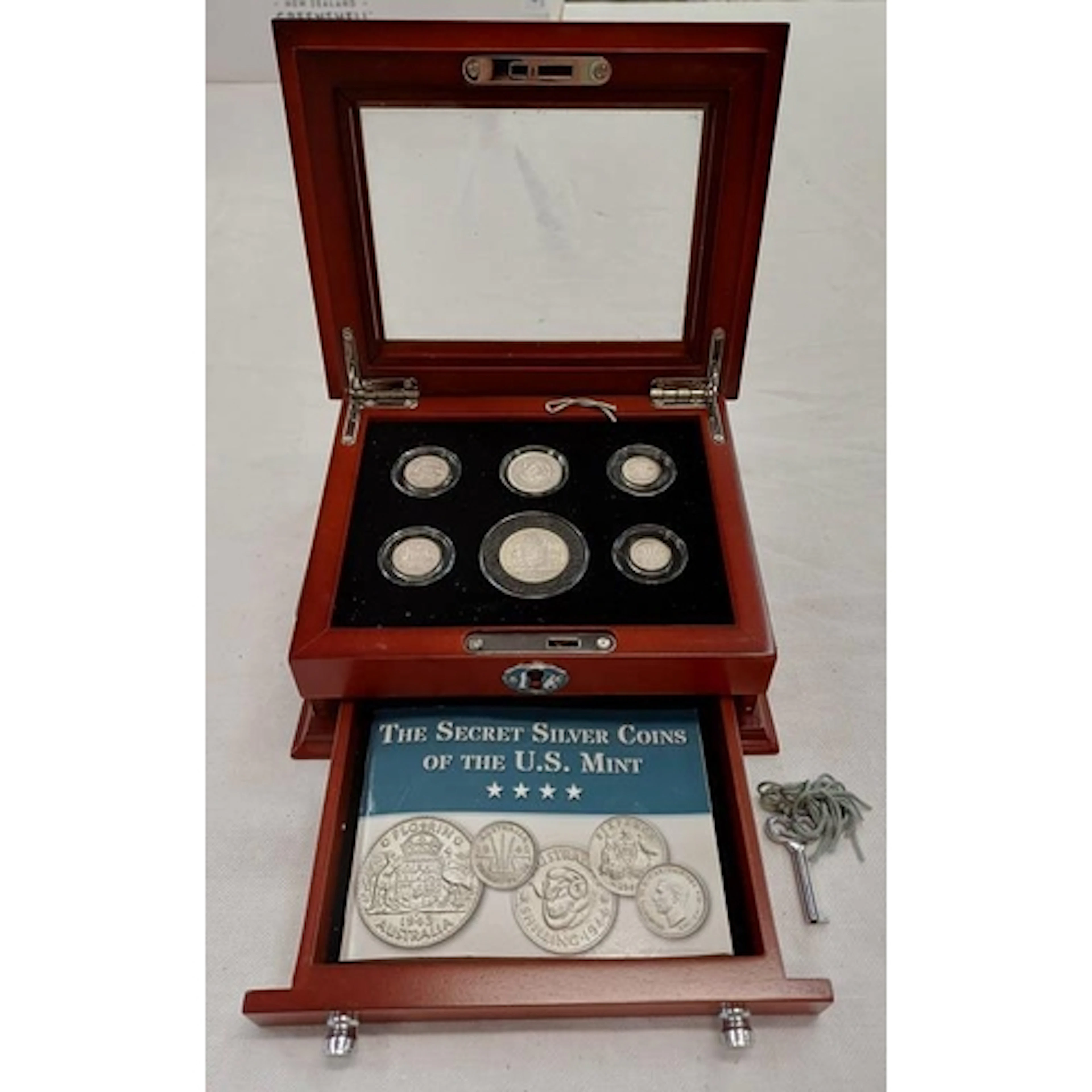 THE SECRET SILVER COINS OF THE U.S. MINT, 6-COIN SET OF AUST...