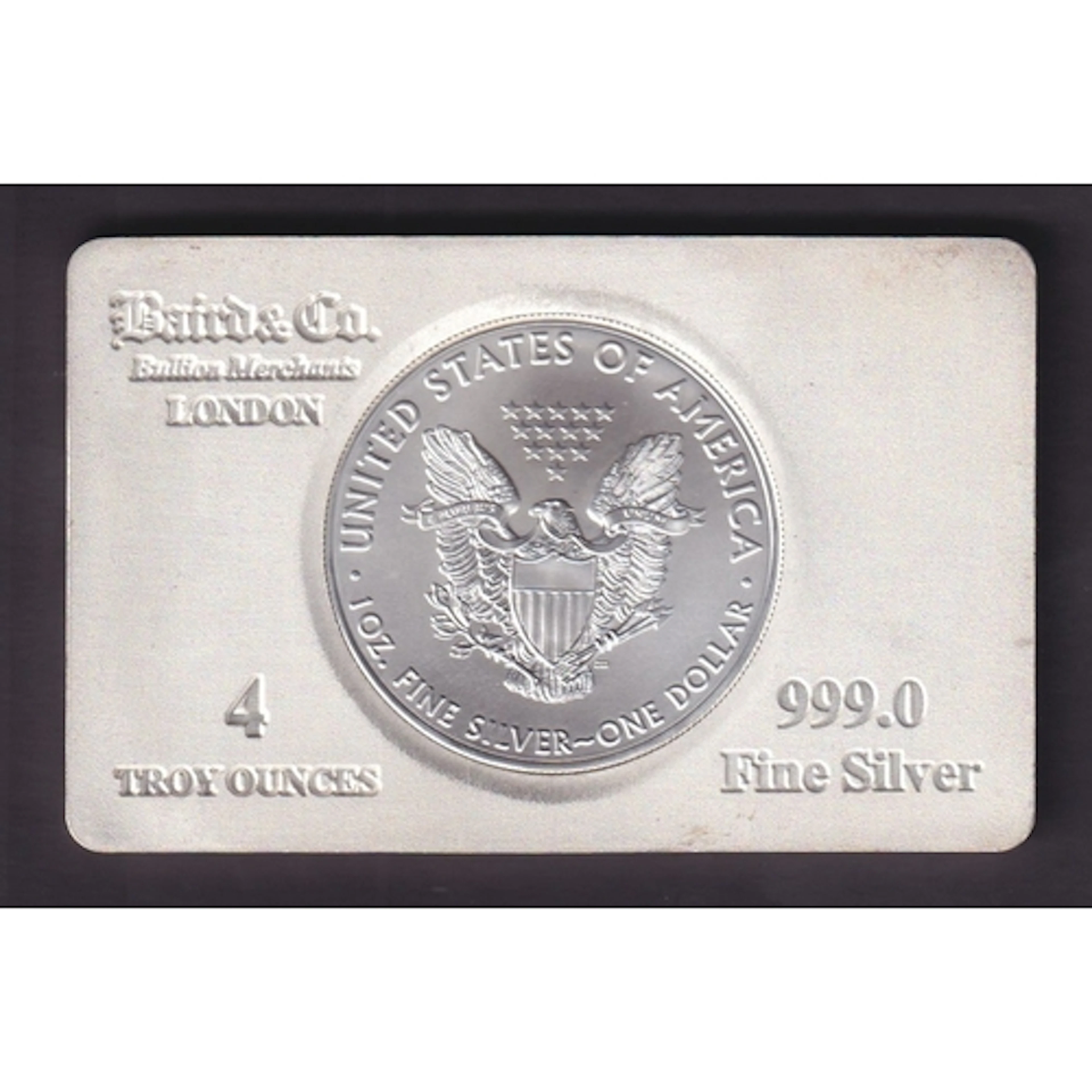2016 5oz Fine Silver Bullion Eagle Coin Bar, produced by Bai...