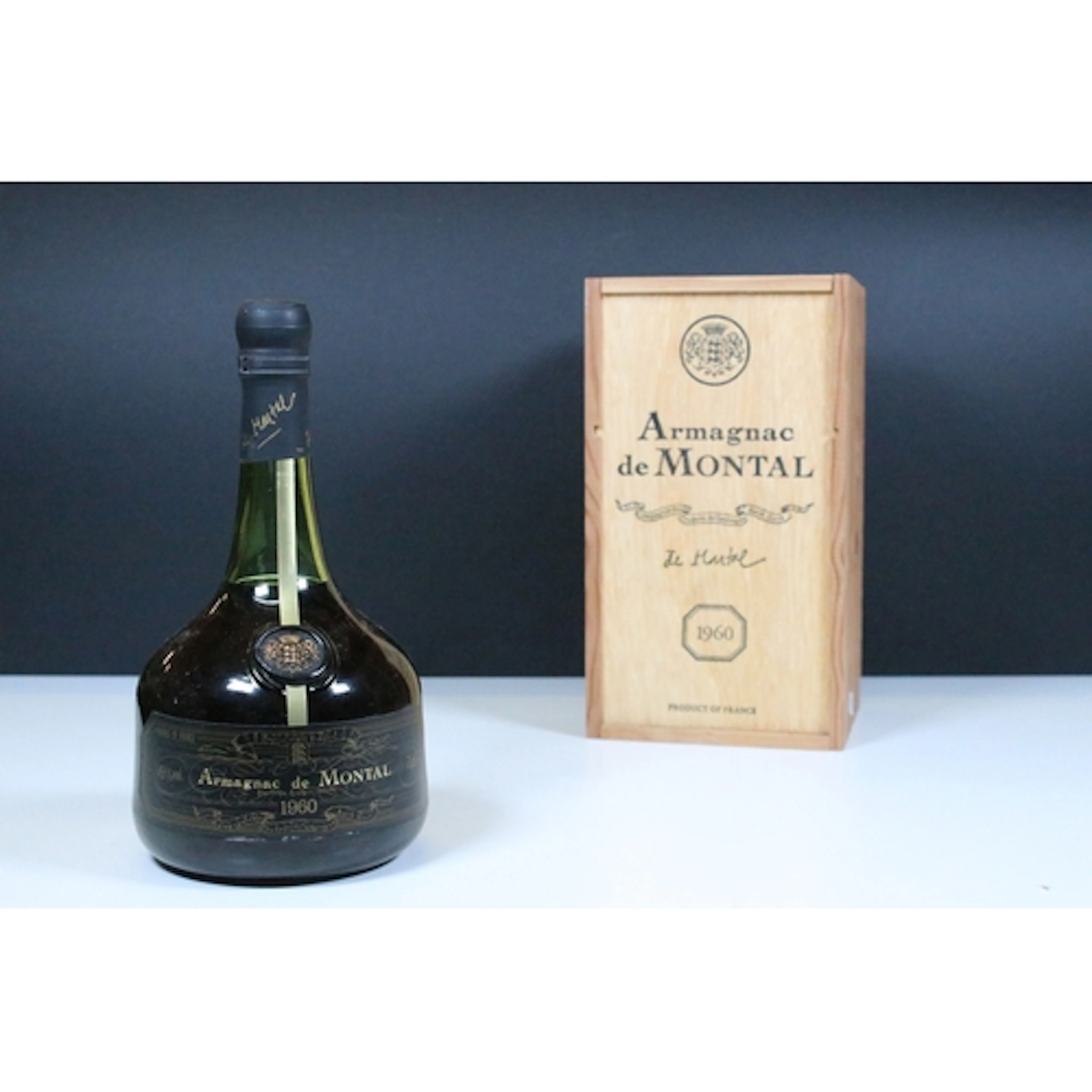Bottle of Armagnac de Montal, 1960, 45%, 70cl, contained wit...