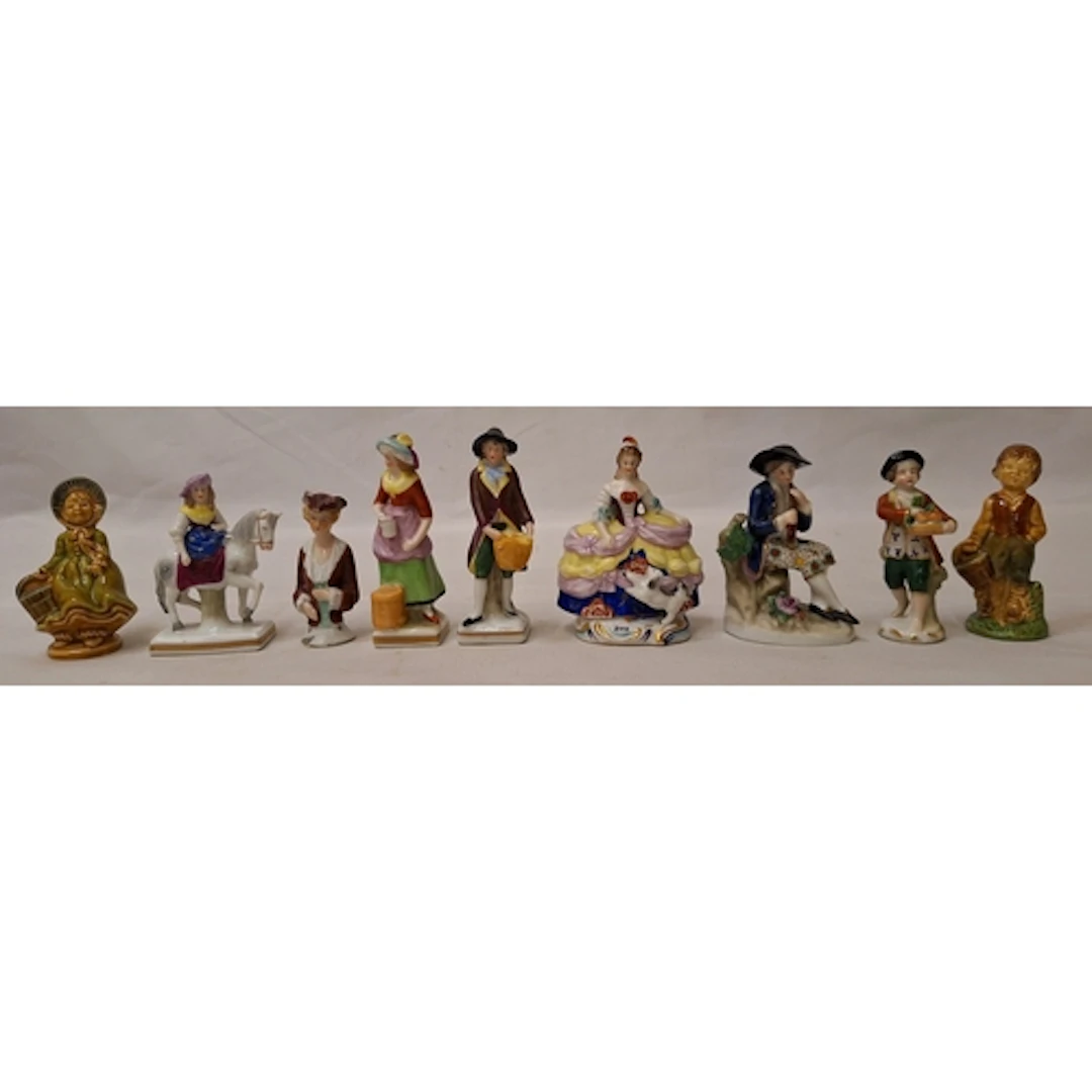 Miniature Figurines, some Samson in styling, vintage Wade Wh...
