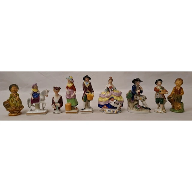 Miniature Figurines, some Samson in styling, vintage Wade Wh...