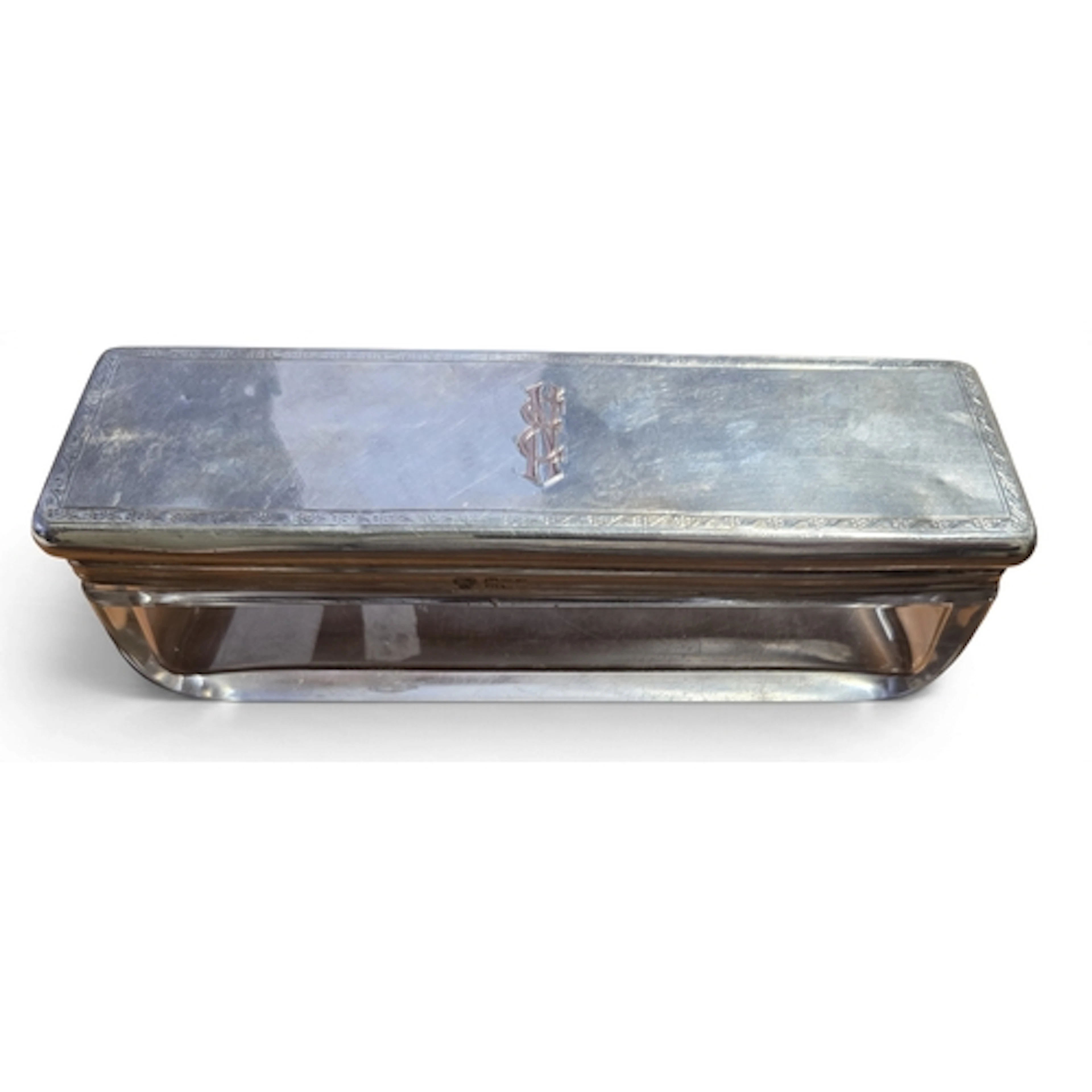 A London Silver Vanity Box, Goldsmiths & Co 1912, approx Sil...
