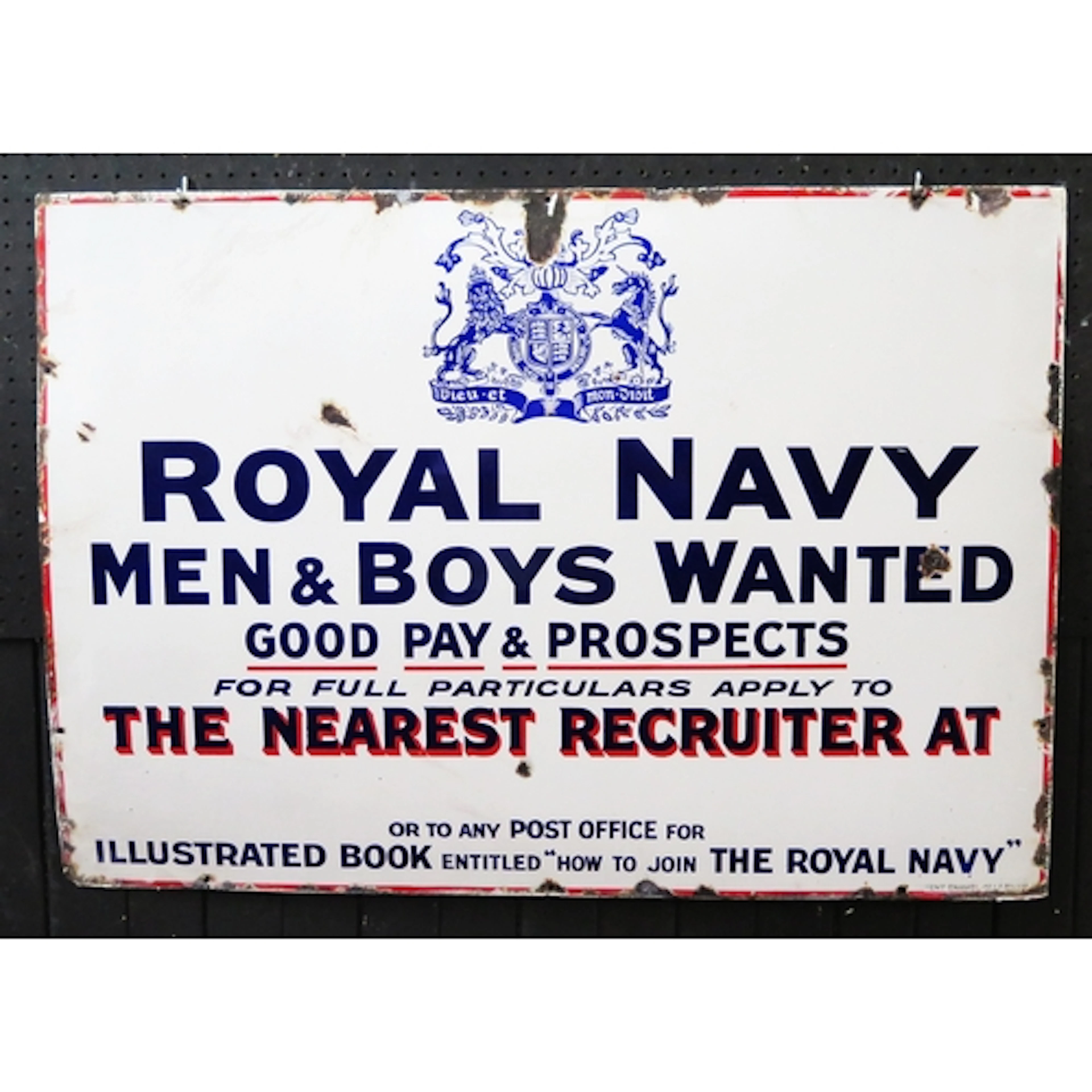 "Royal Navy - Men & Boys Wanted, Good Pay & Prospects" - an ...