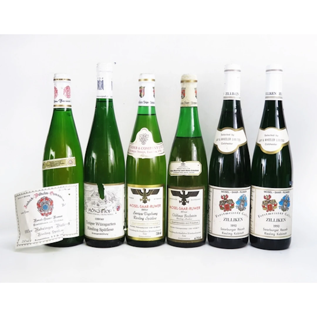 Six Bottles Of 1985 Dr Loosen Riesling Kabinett (Mosel-Saar-...