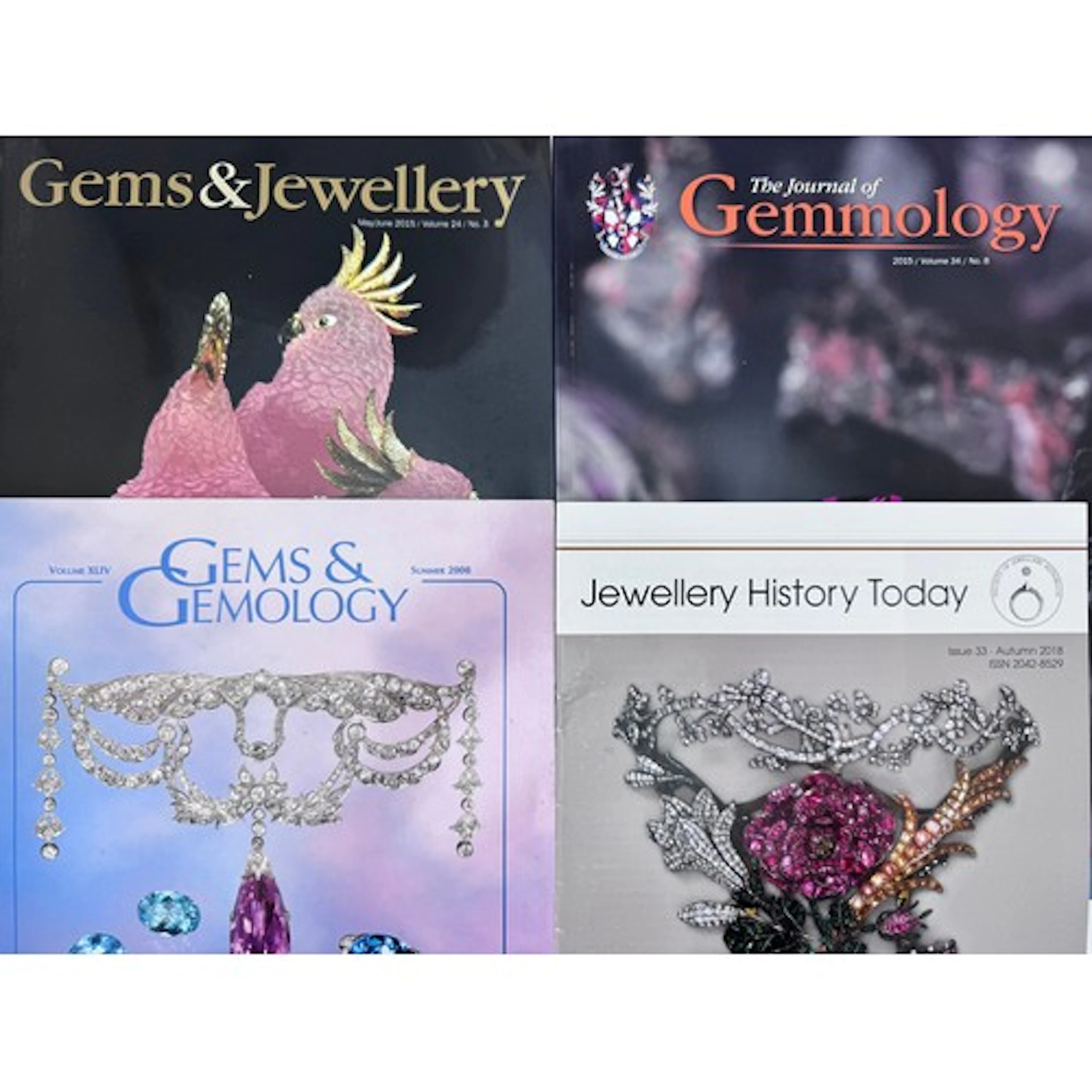 Range of gemological journals and publications, to include G...