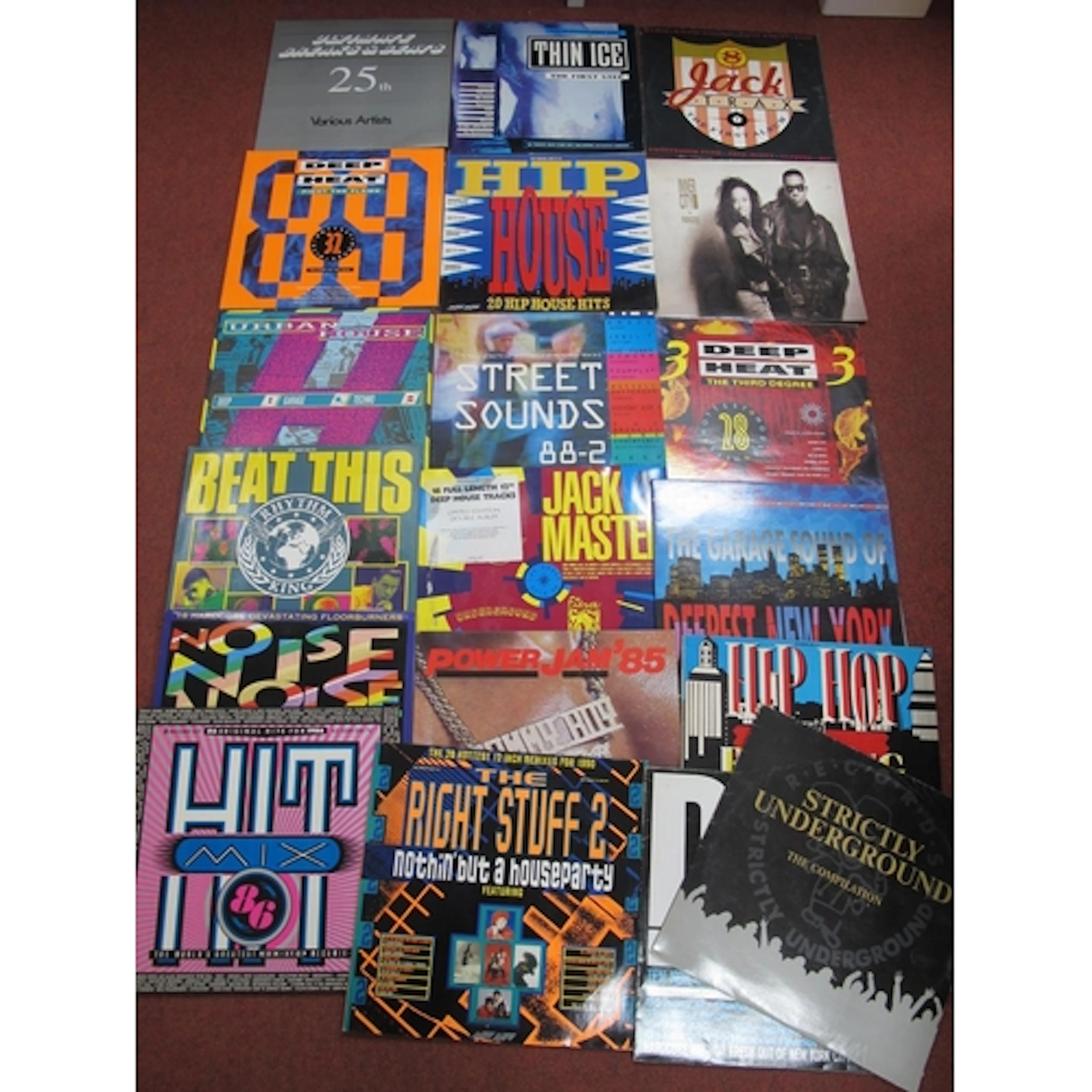 Lot of 19 Dance/ Hip Hop/ Breaks/ House compilation LPs, mai...