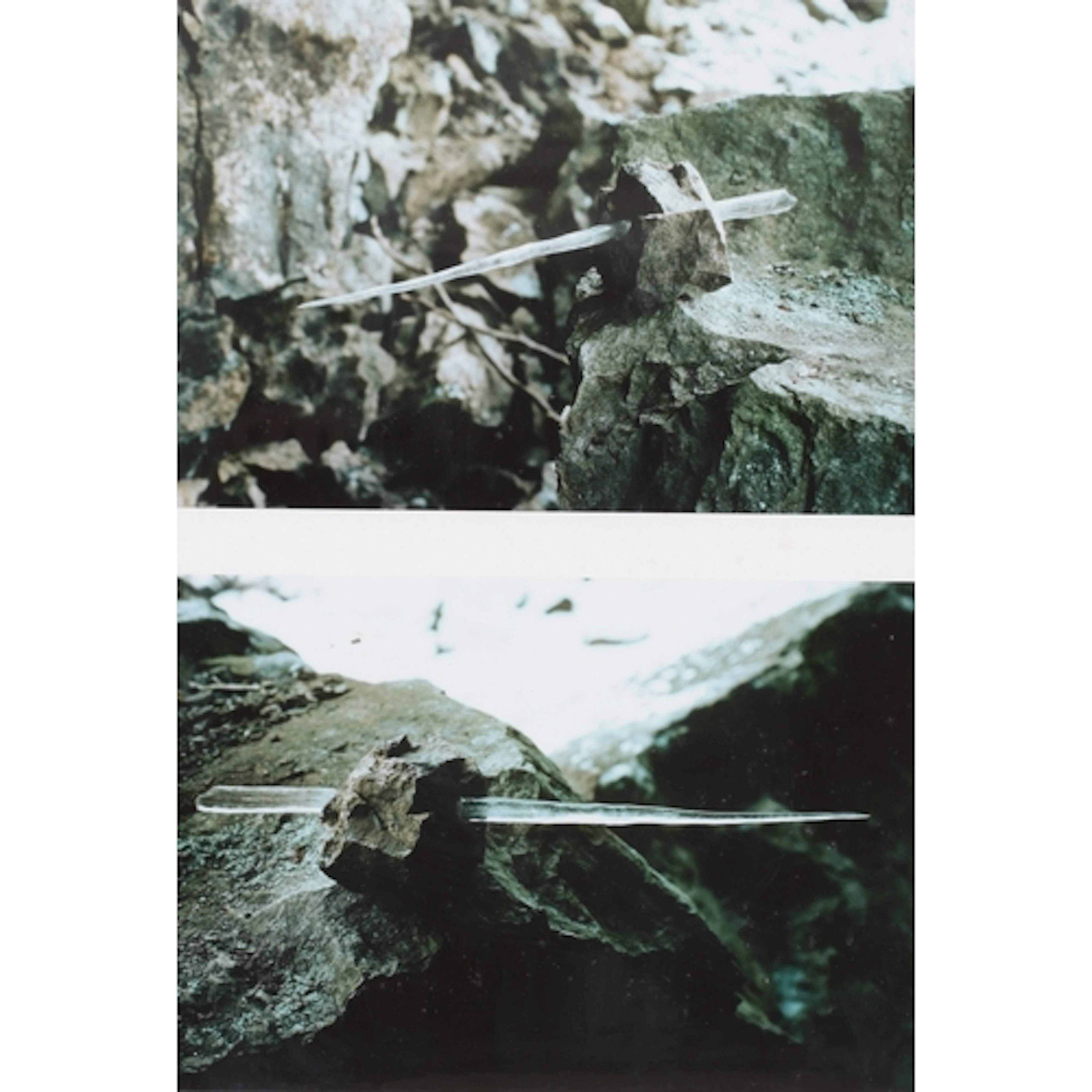 § Andy Goldsworthy (b. 1956) 'Icicle, broken in two, froze...