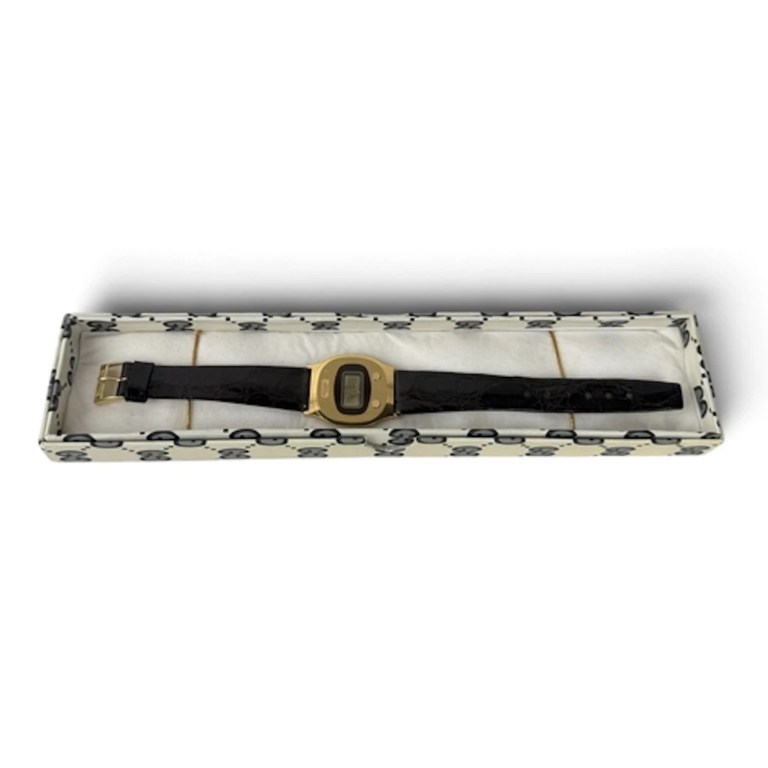 ROTARY SWISS LCD QUARTZ DIGITAL WRIST WATCH, 1970'S In brush...