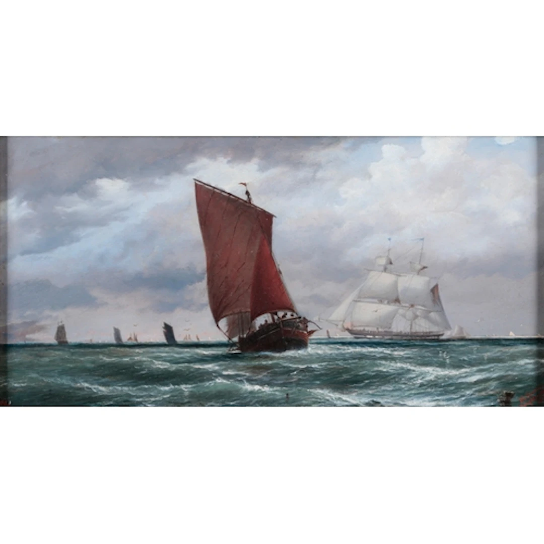 Isaac Walter Jenner (1836-1902) 'Brighton Fishing Luggers C...
