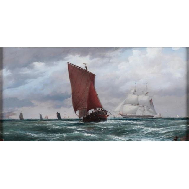 Isaac Walter Jenner (1836-1902) 'Brighton Fishing Luggers C...