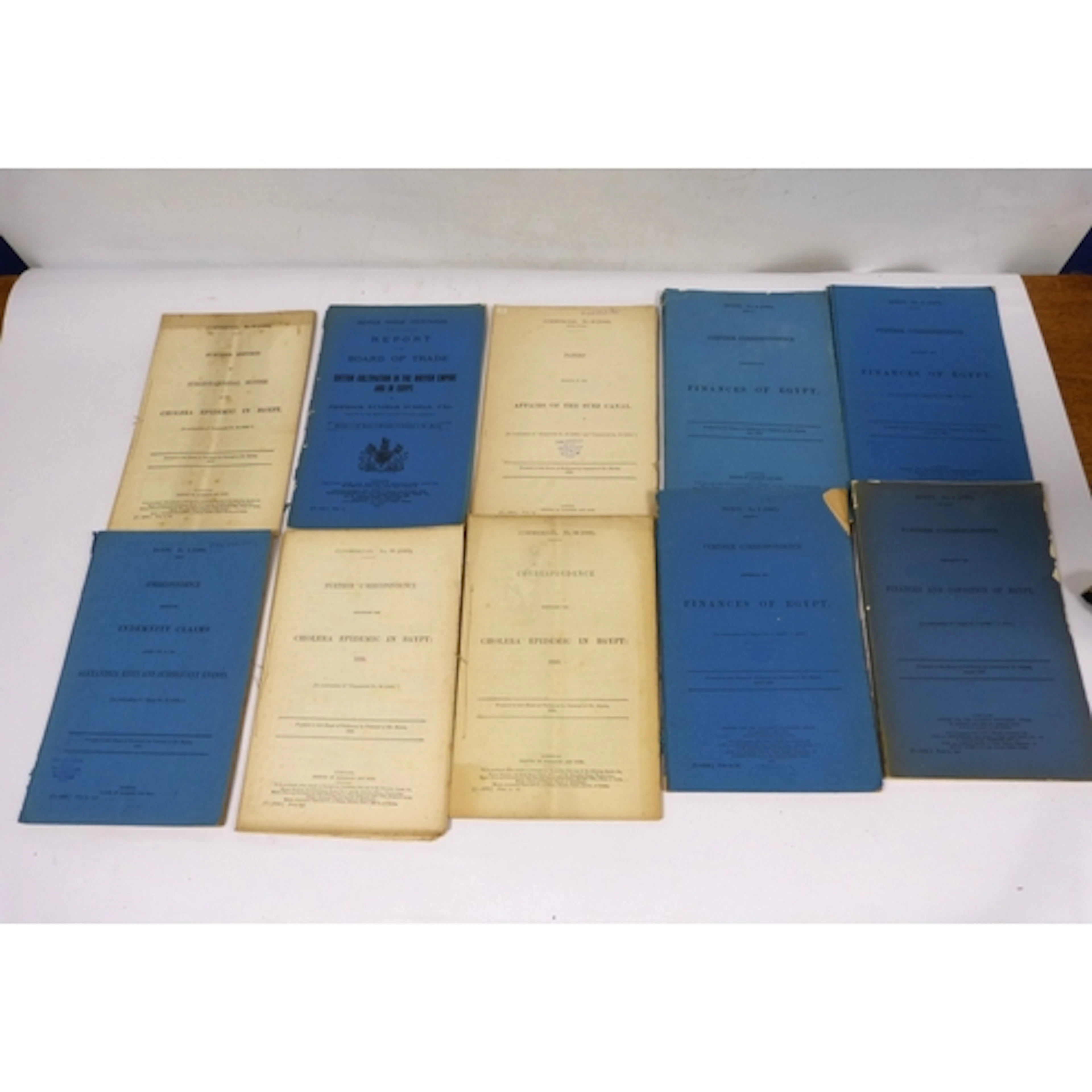 Egypt. Official Reports. 13 various vols., some i...