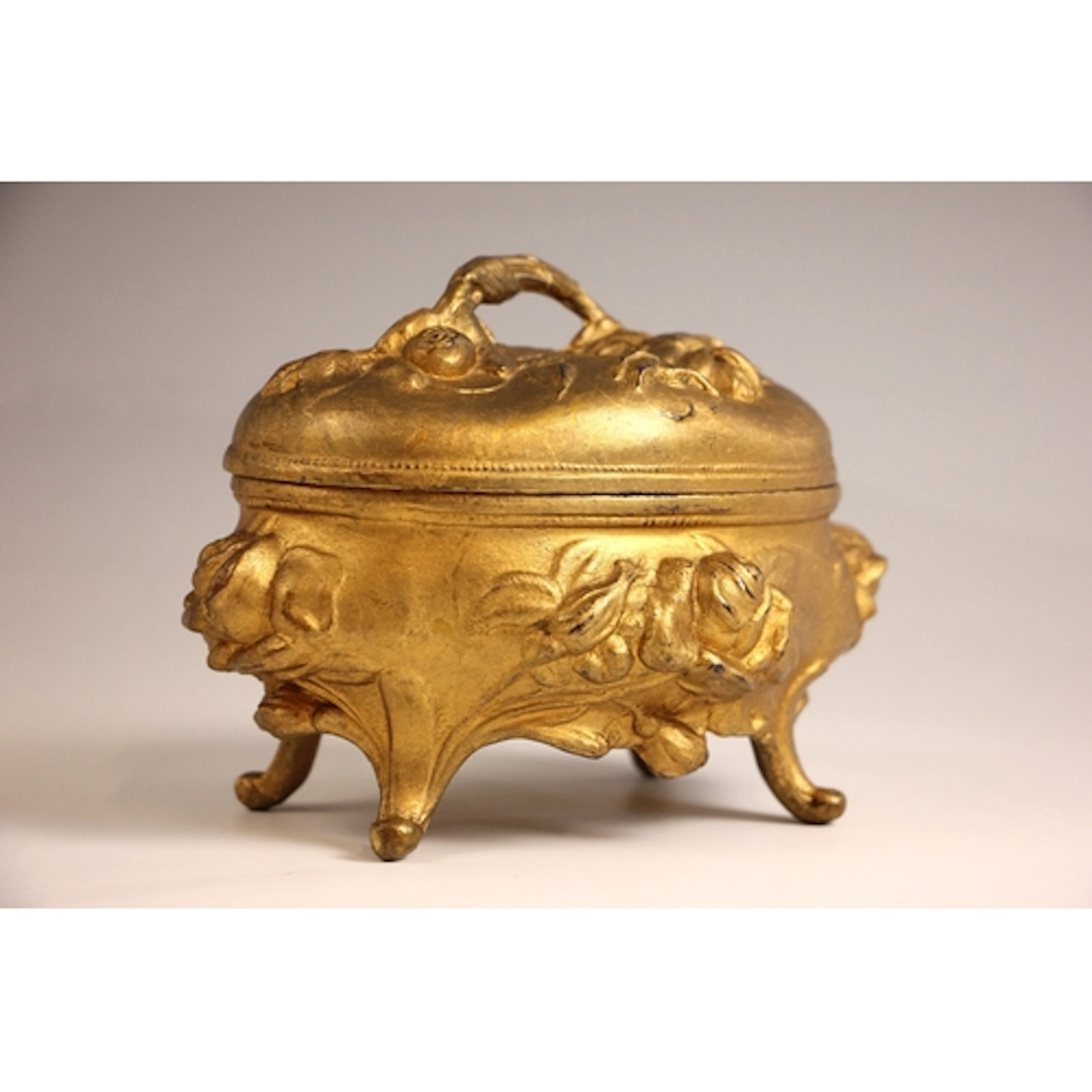 An American Art Nouveau period metal casket by Brainard & Wi...