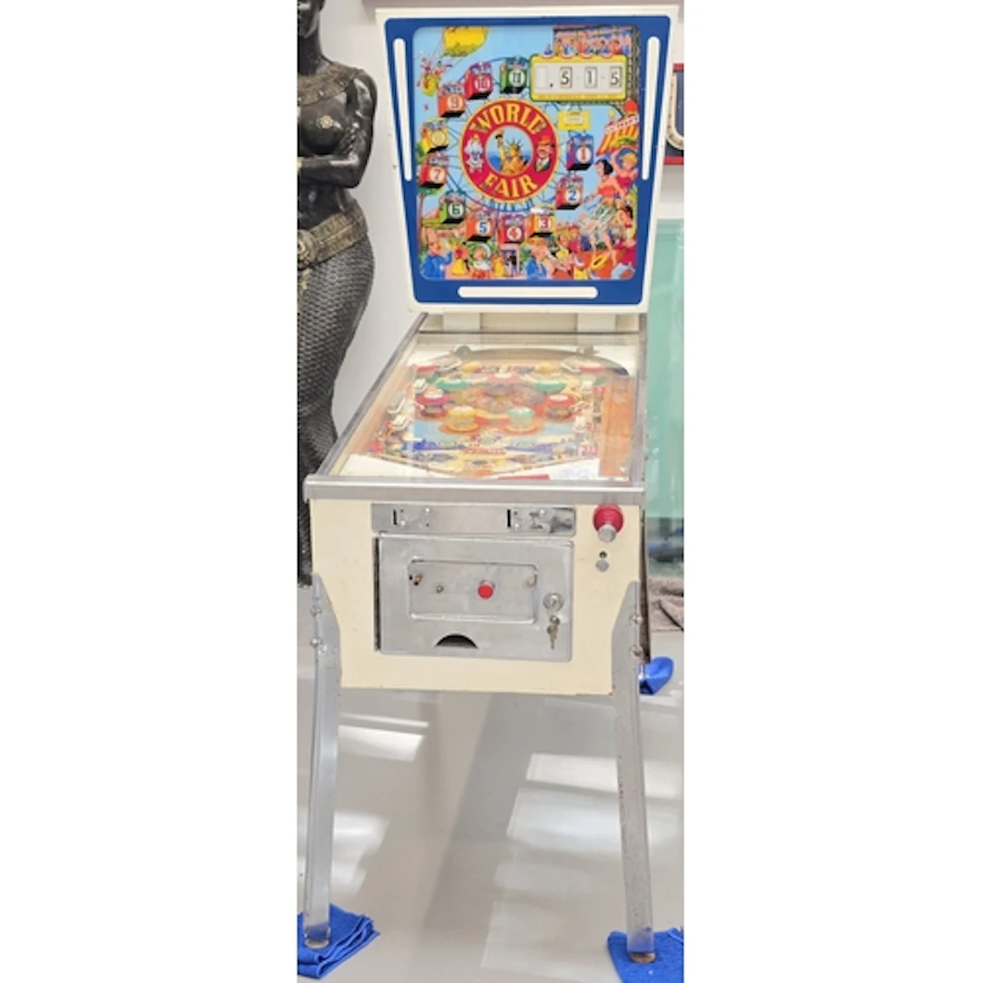 Vintage J.B. Machines "World Fair" electronic pinball arcade...