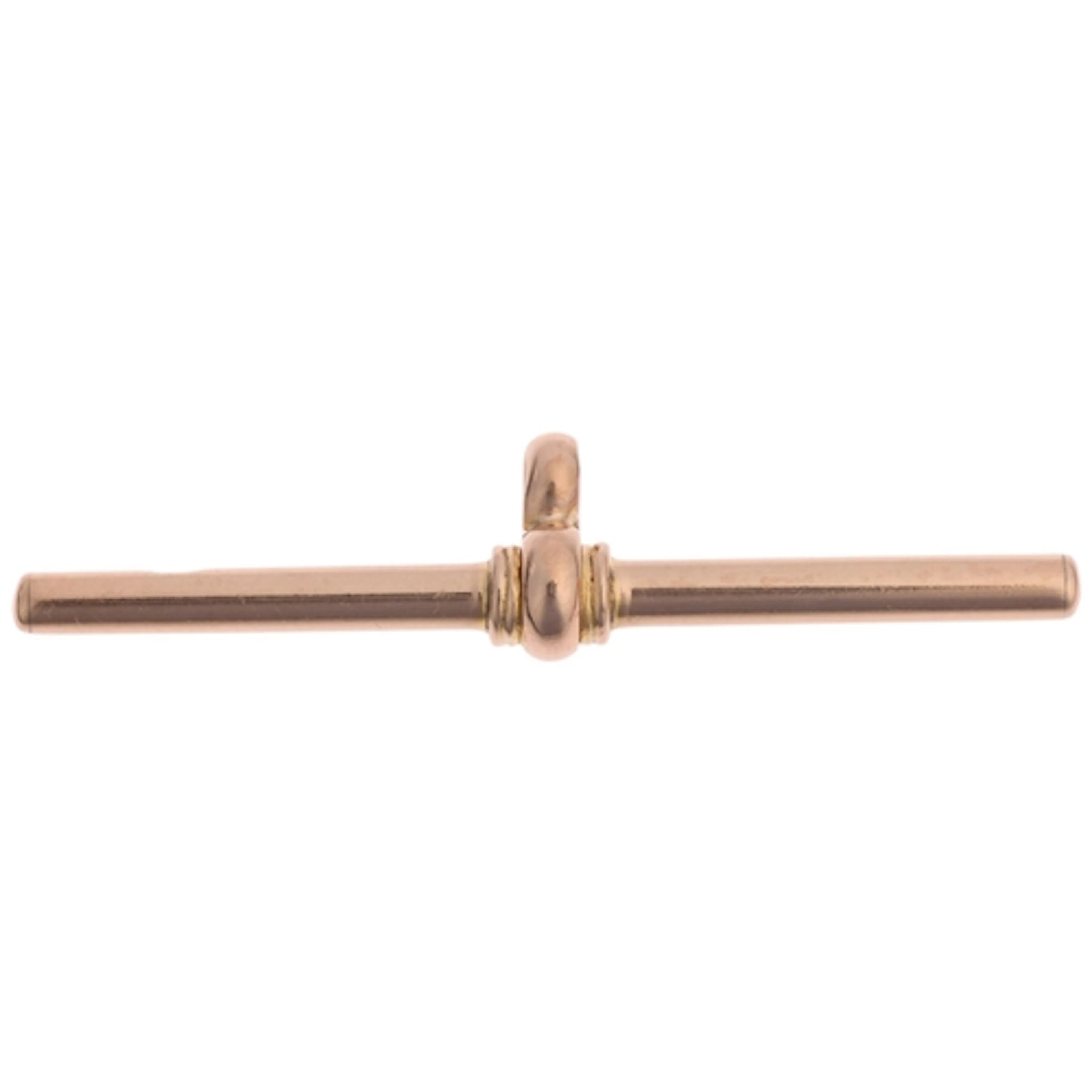 An Antique 9ct rose gold T-bar, 40.9mm, 1.7g