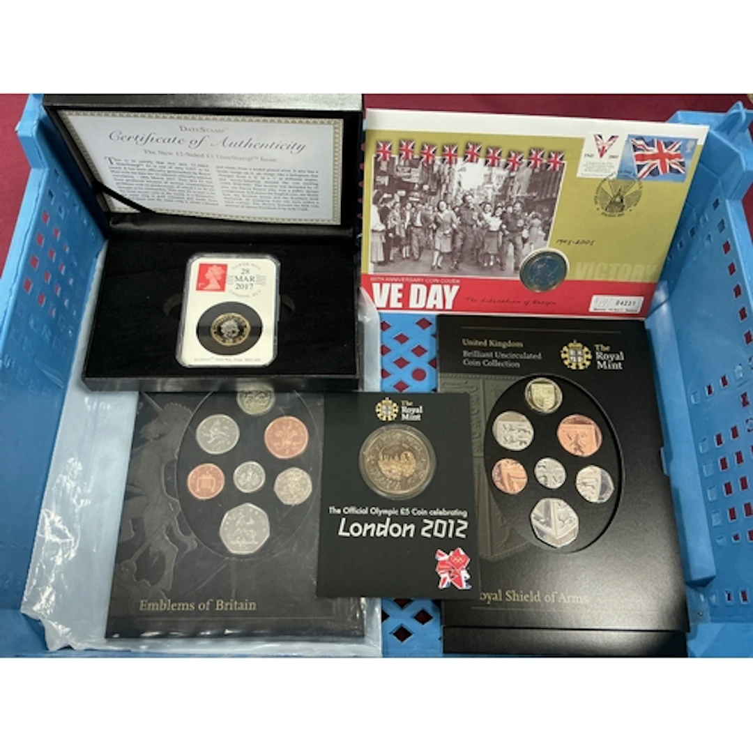 Collection Of Coins And Coin Sets, includes Royal Mint 2008 ...