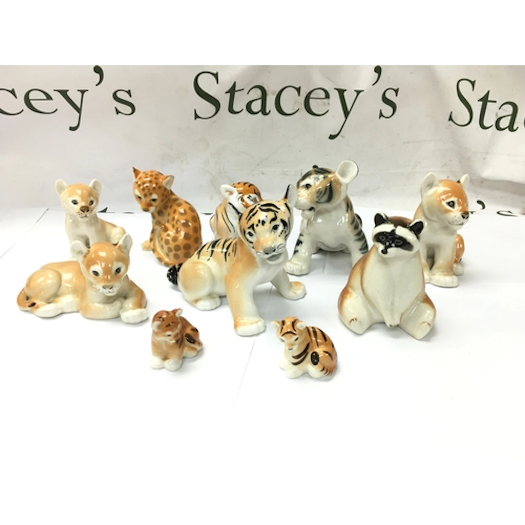 collection of vintage porcelain animal figures made by the L...