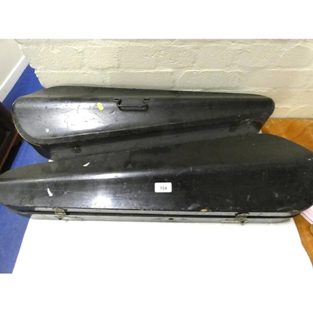 Two antique violin cases A/F