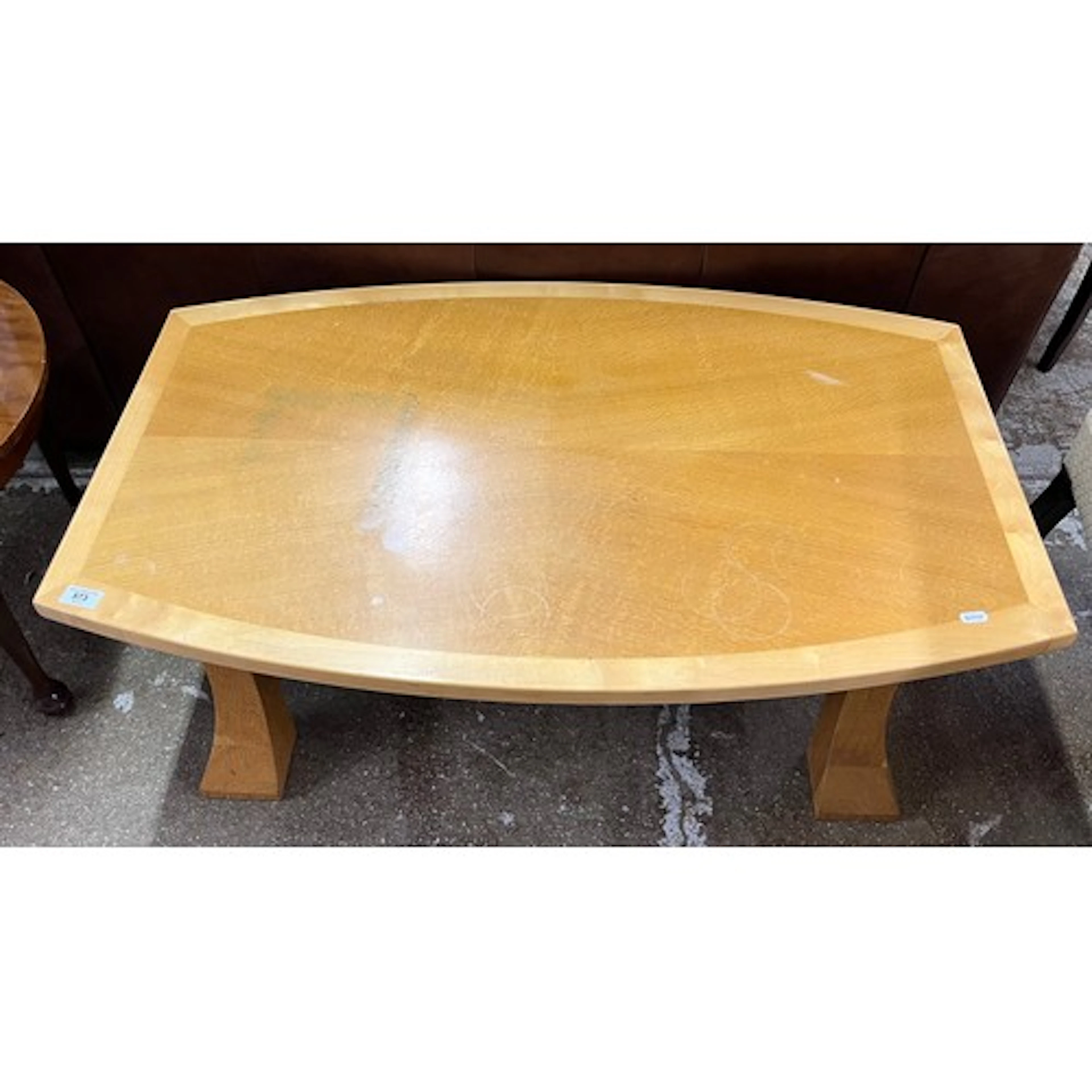 Oak lounge table.