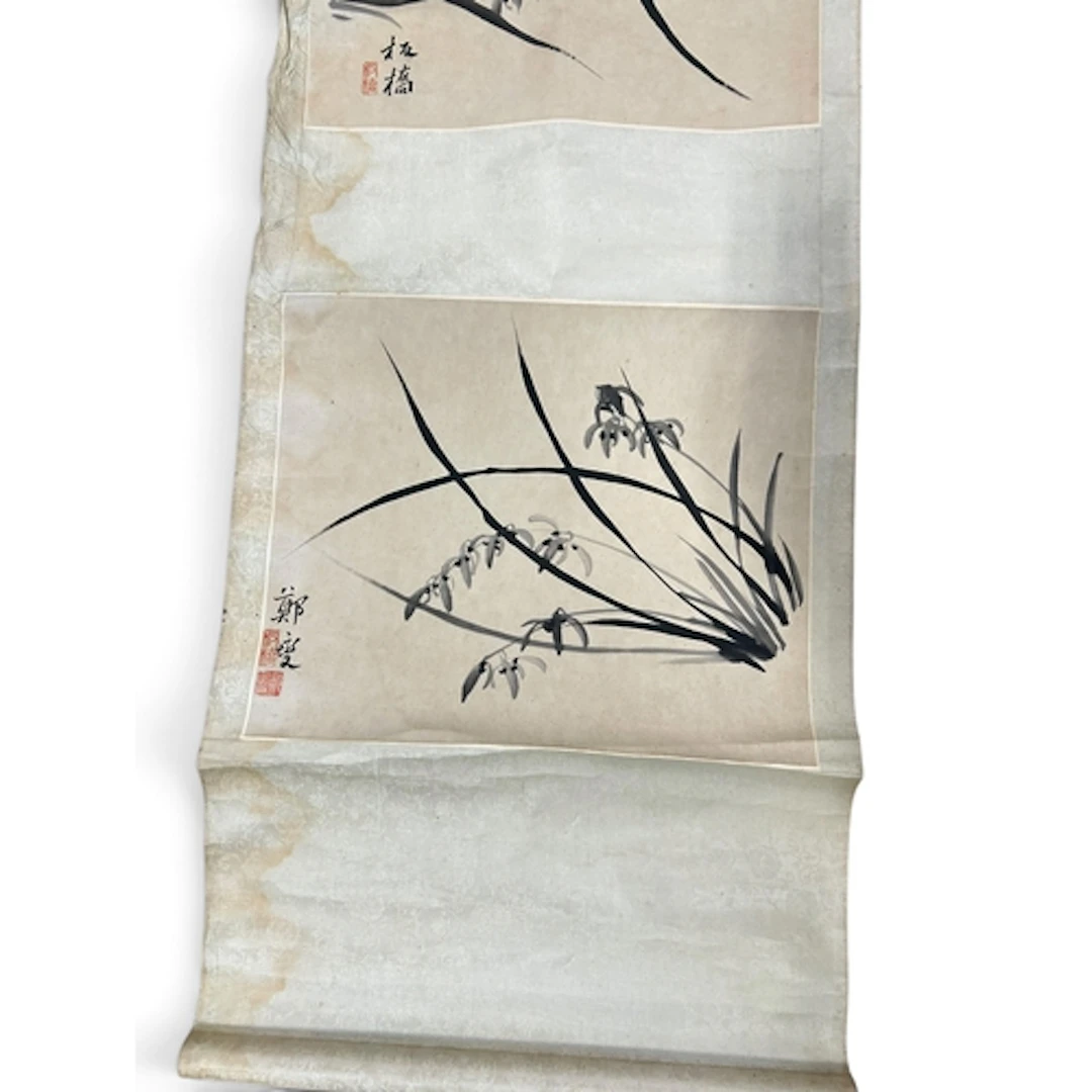A CHINESE HANGING SCROLL PAINTING DEPICTING A BAMBOO TREE Si...