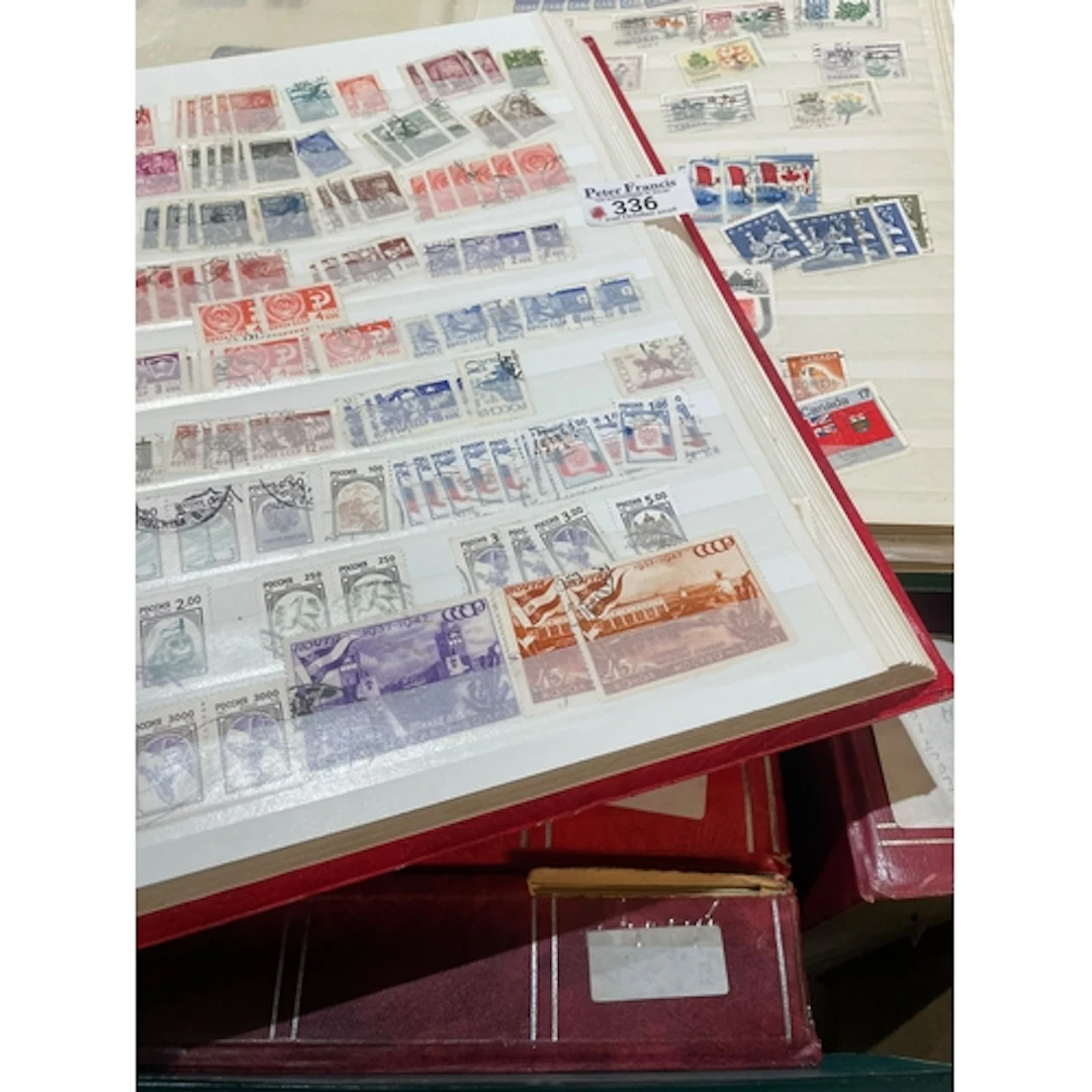 All World stamp collection in nine stockbooks. 100s of stamp...
