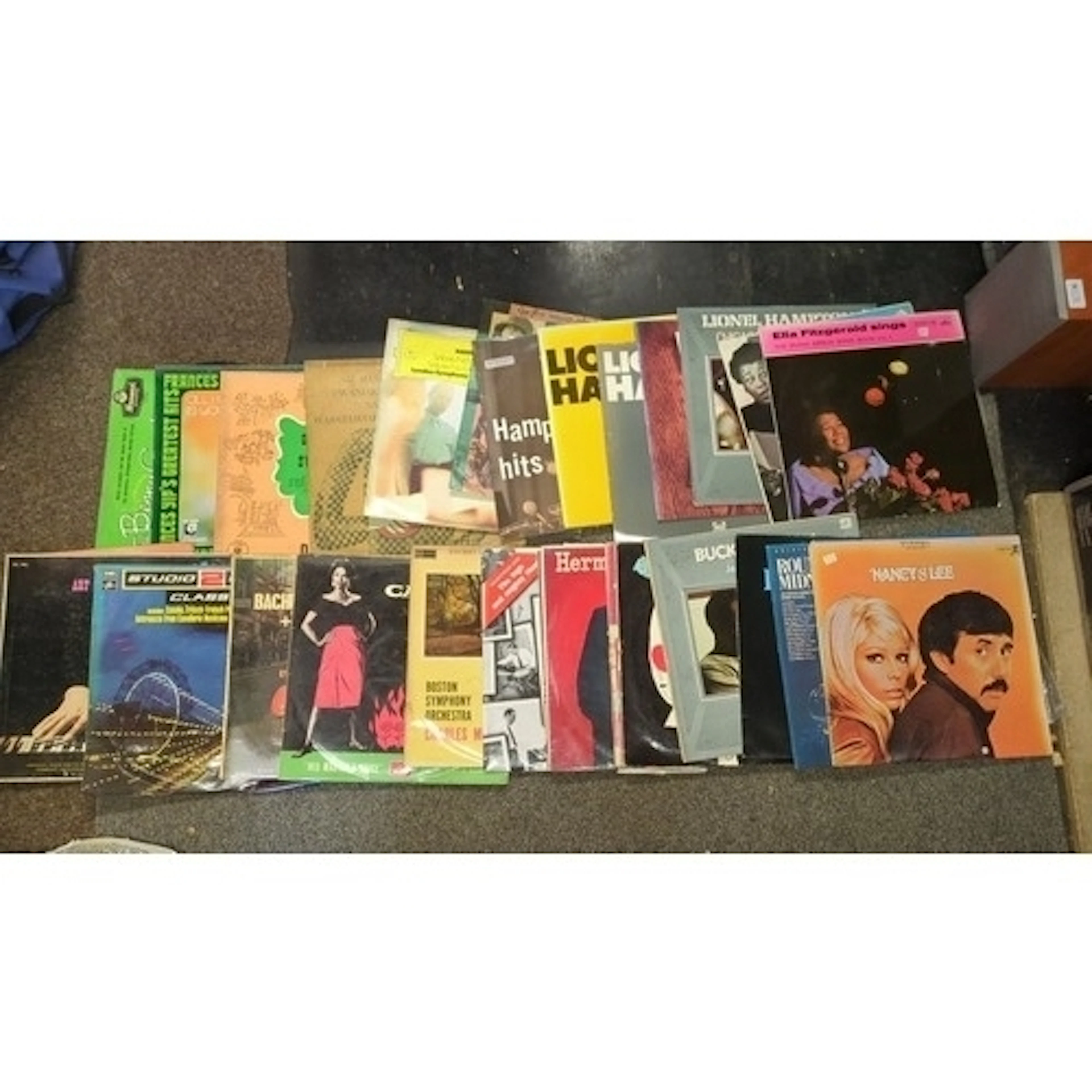 A quantity of vinyl records and sleeves, principally jazz an...