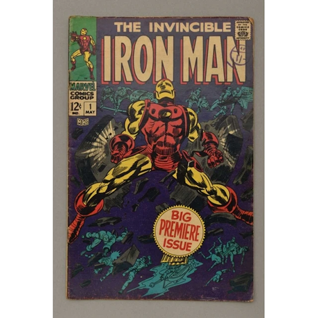 IRON MAN VOLUME 1 NO 1 MARVEL COMIC, first solo Iron Man com...