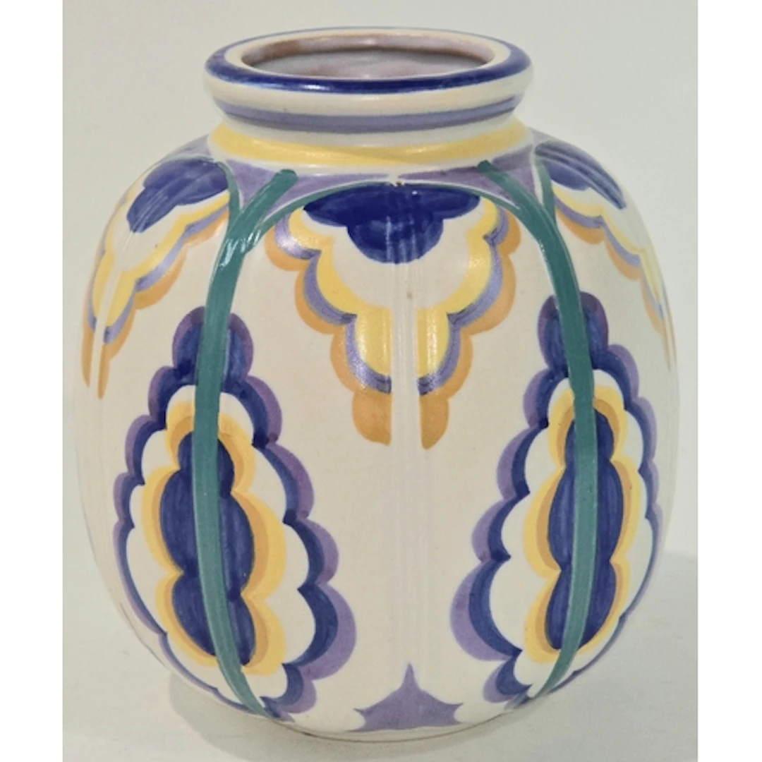 Poole Pottery carter Stabler Adams DU pattern Art Deco vase ...