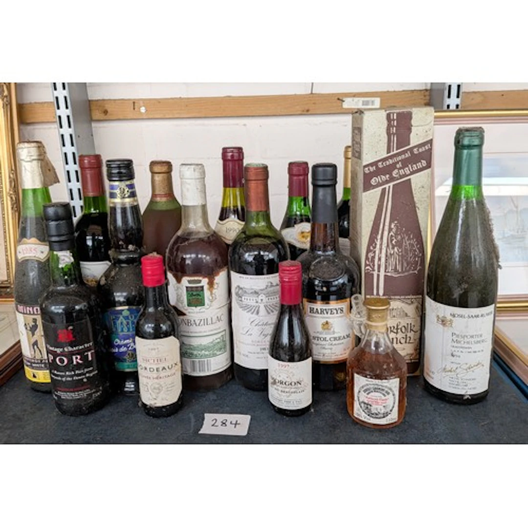 A collection of spirits to include Harvey's Bristol cream, p...