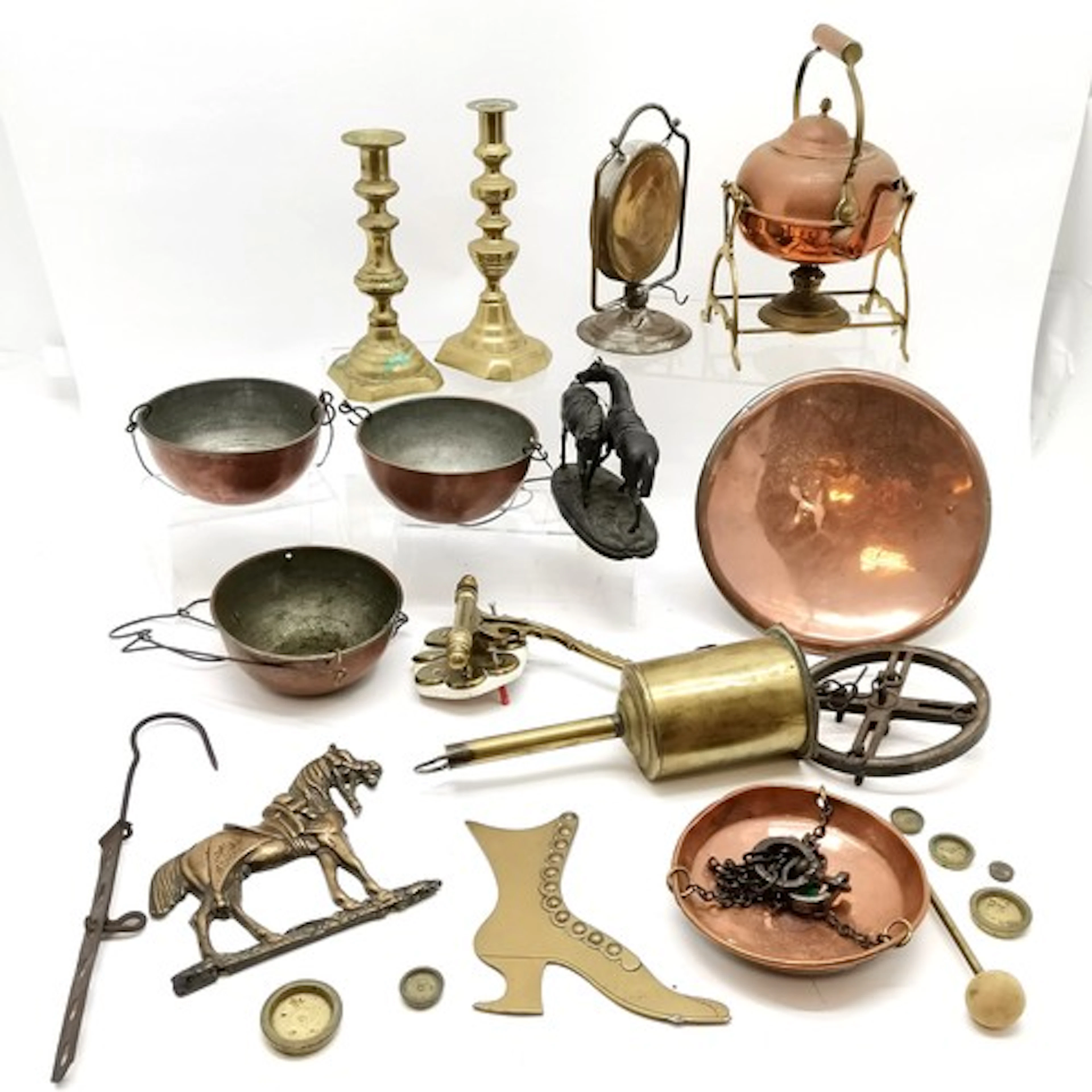 Qty of metalware inc Salters economical rotating chimney spi...
