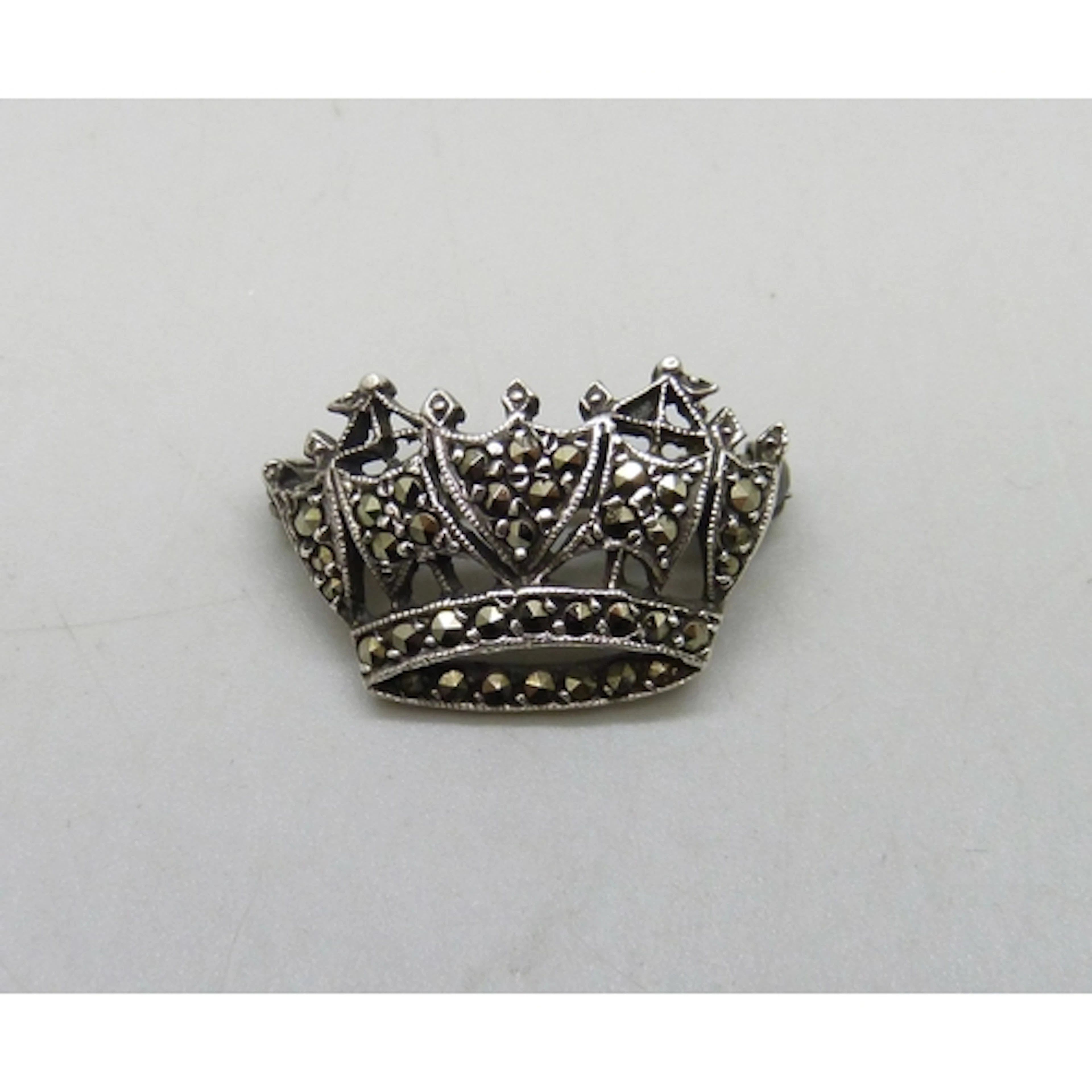 An Art Deco Royal Navy sweetheart silver brooch in the form ...