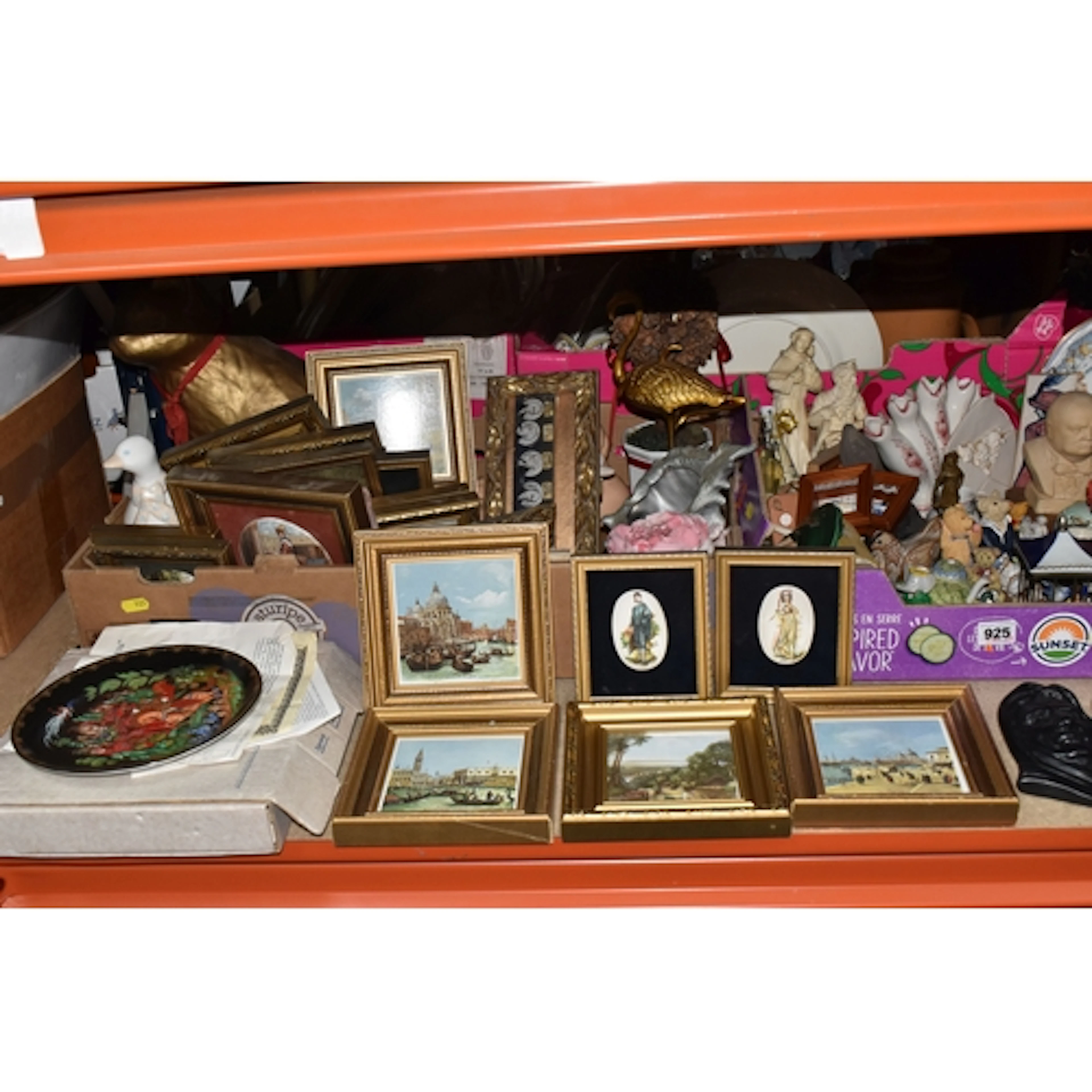 TWO BOXES AND LOOSE MISCELLANEOUS GIFTWARE AND SUNDRIES, to ...