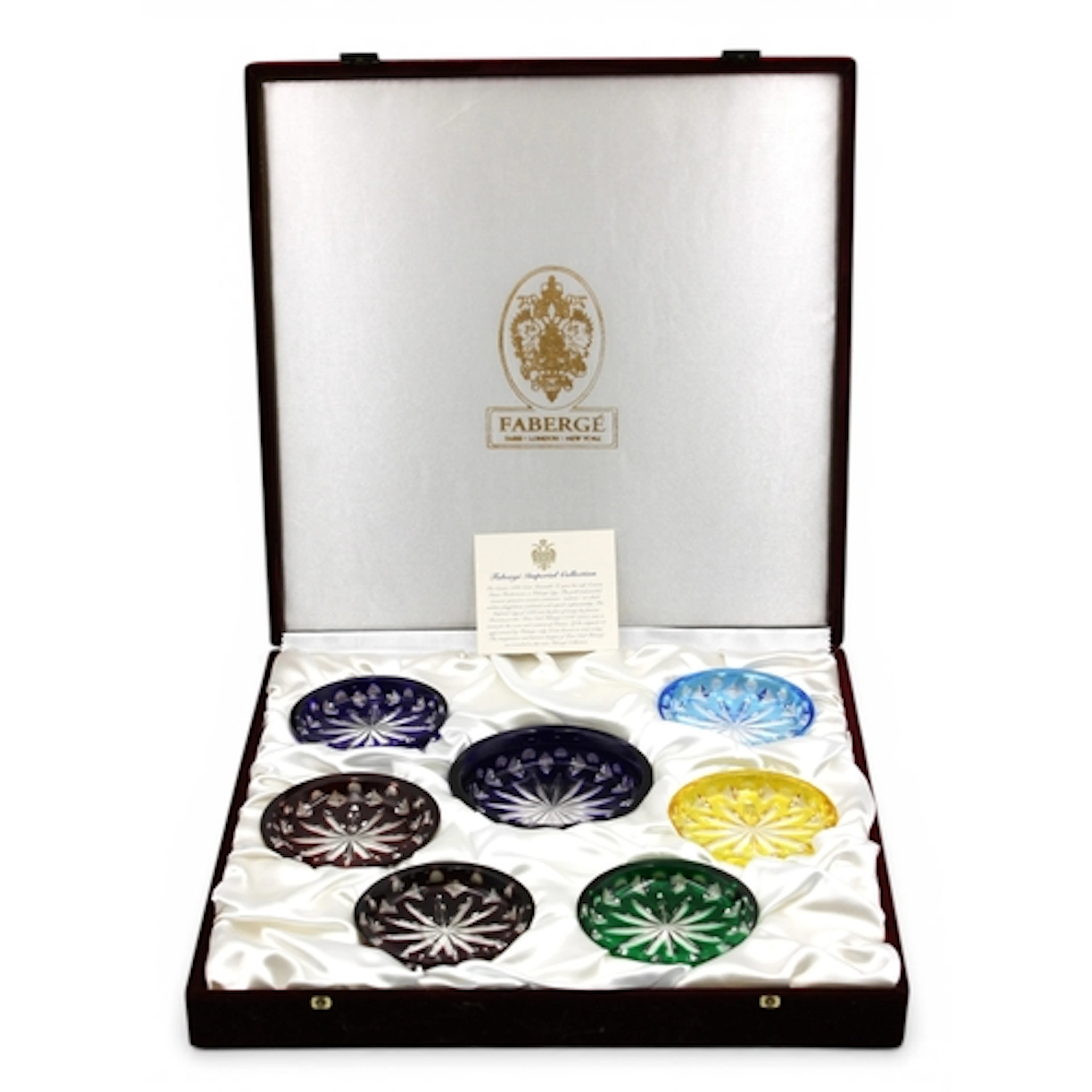 A Faberge Imperial Collection Presentation Case of Seven Dif...