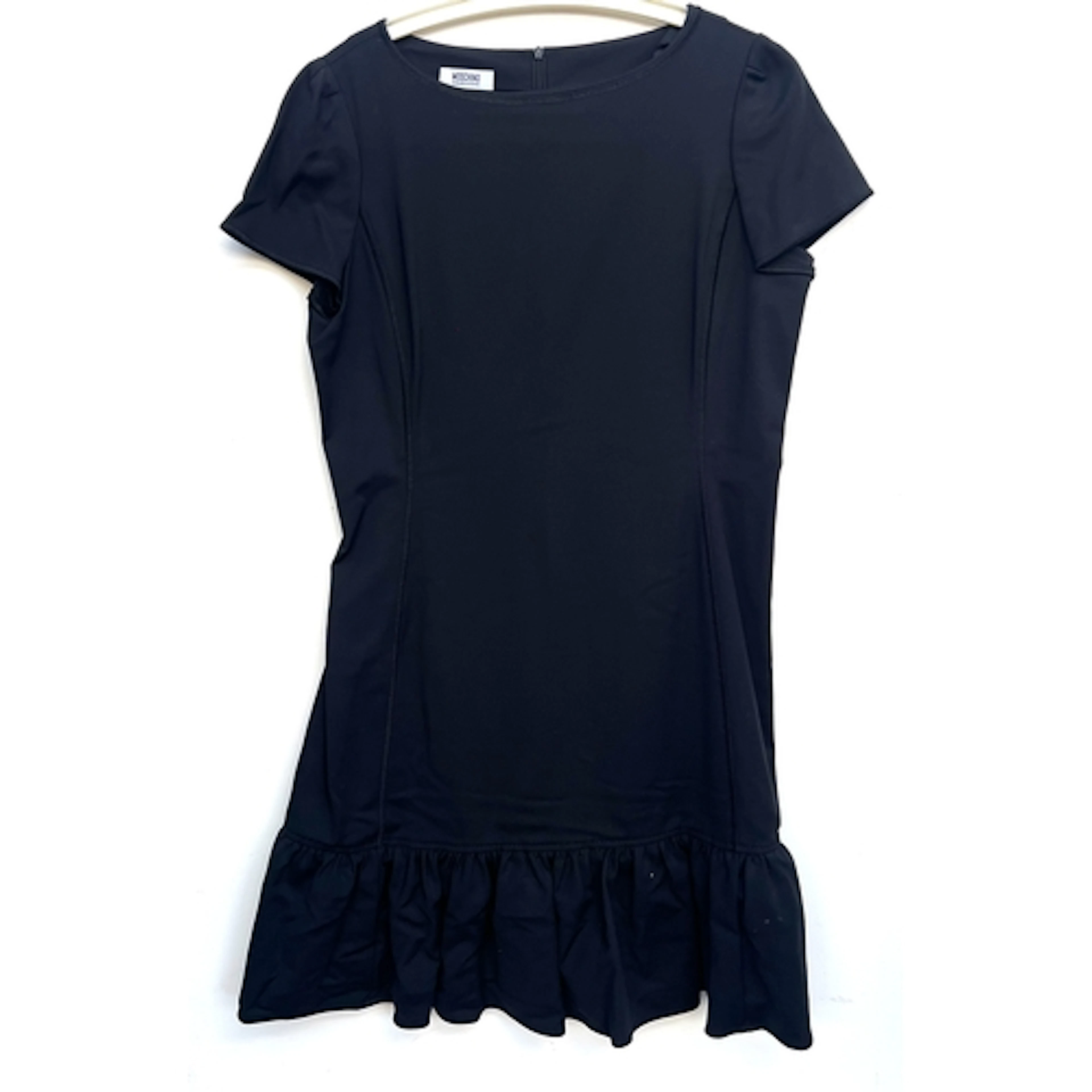 A Moschino black dress, approx size 14-16