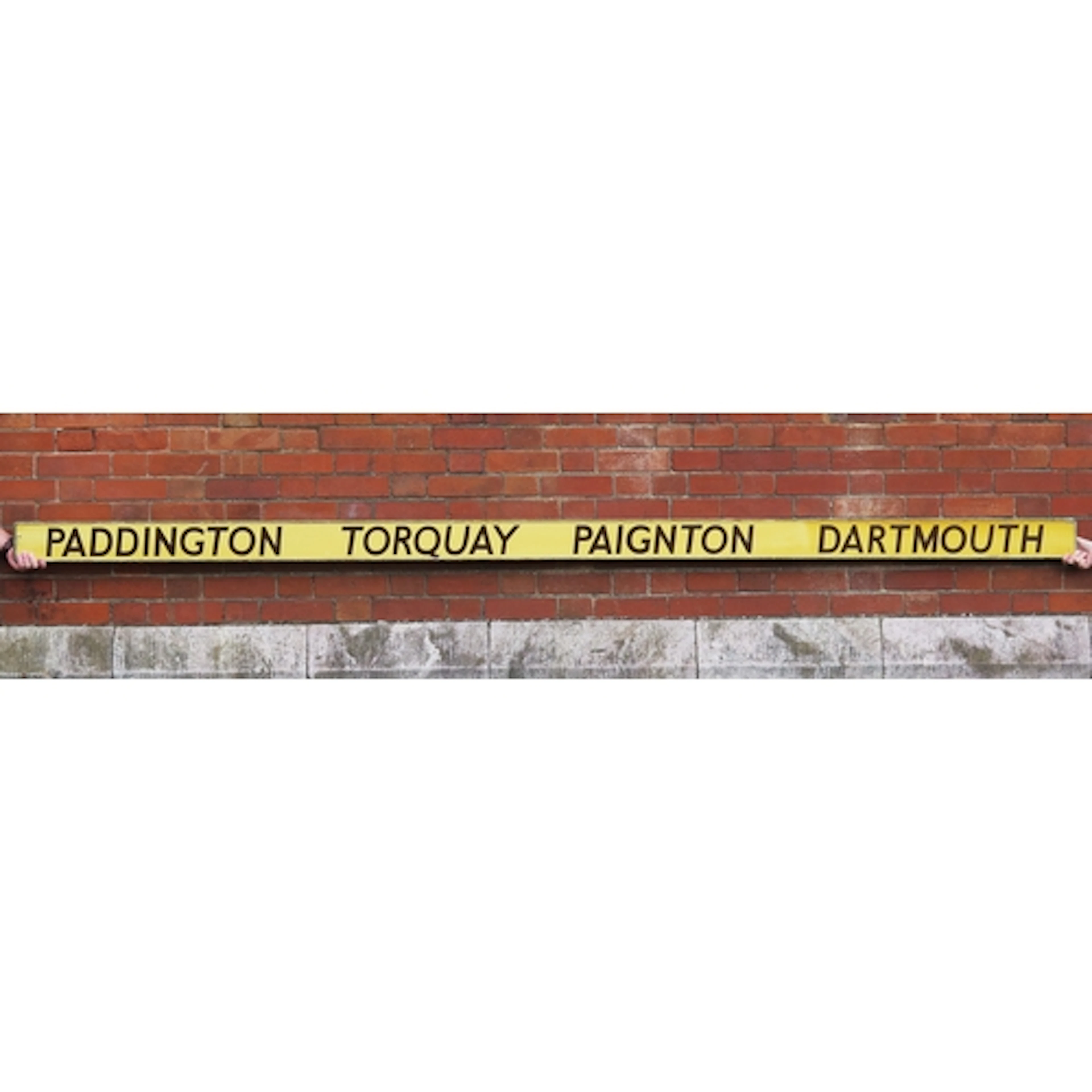 British Railway West (BRW) hand painted Carriage board "PADD...