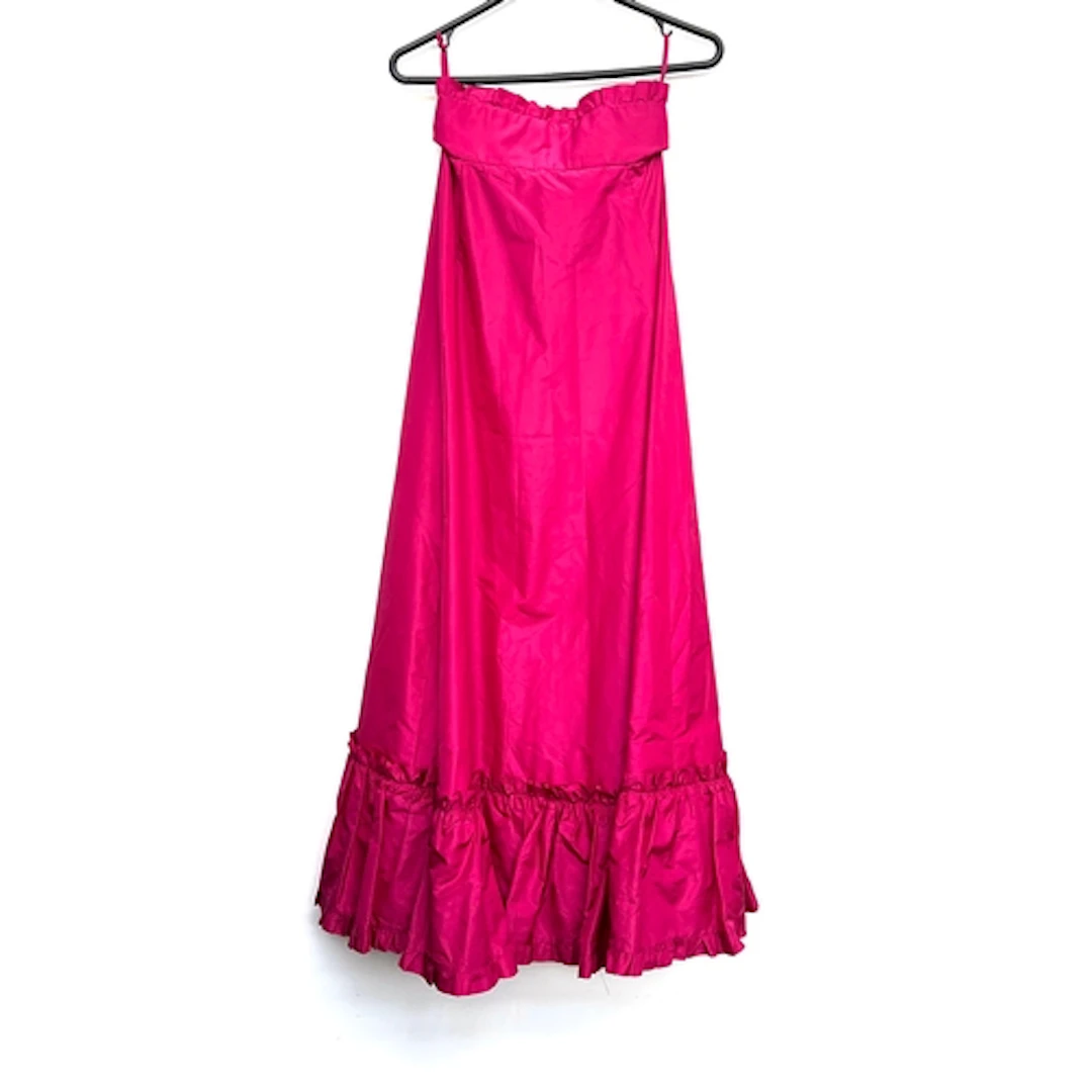 A vintage Troubadour sleeveless fuchsia coloured dress, size...