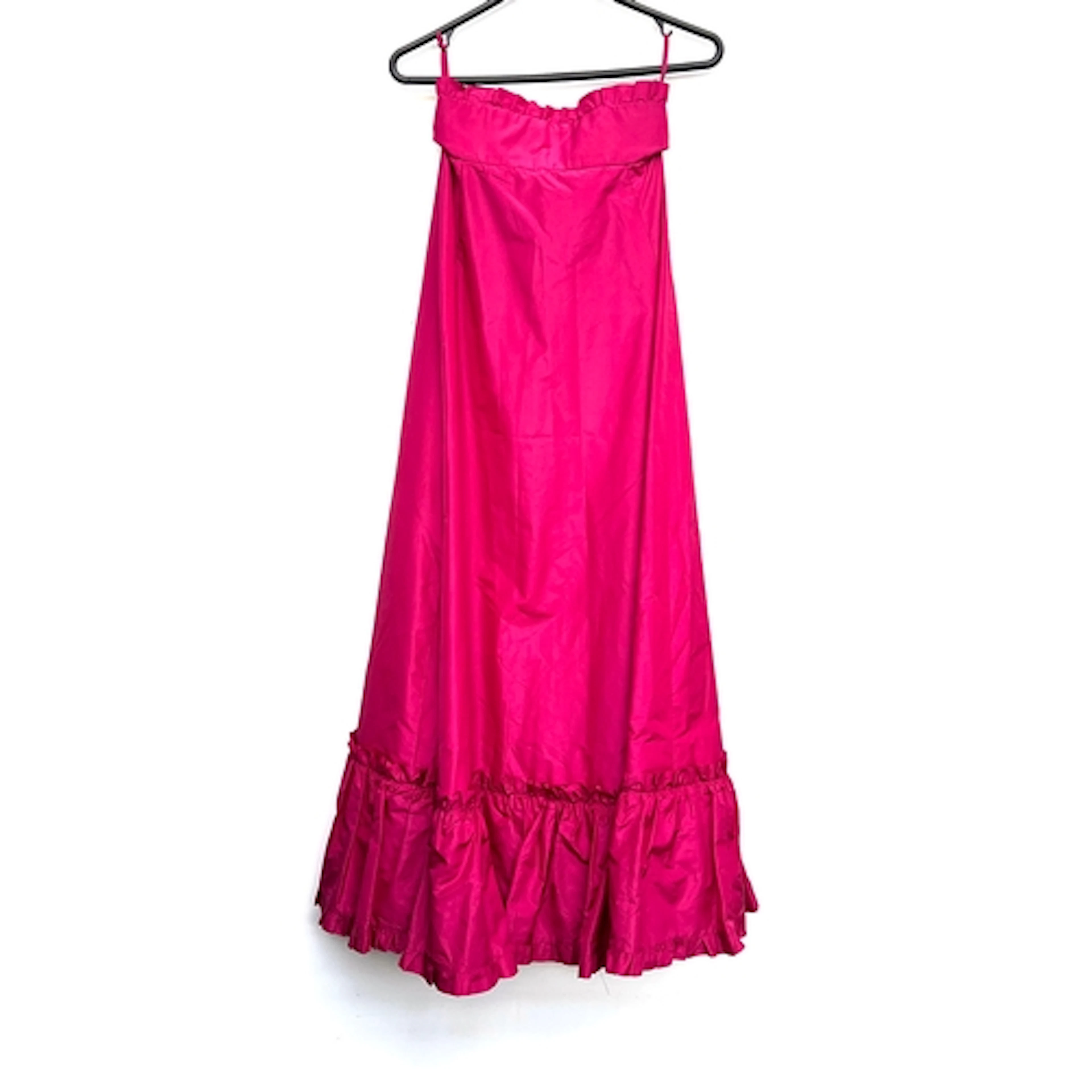 A vintage Troubadour sleeveless fuchsia coloured dress, size...