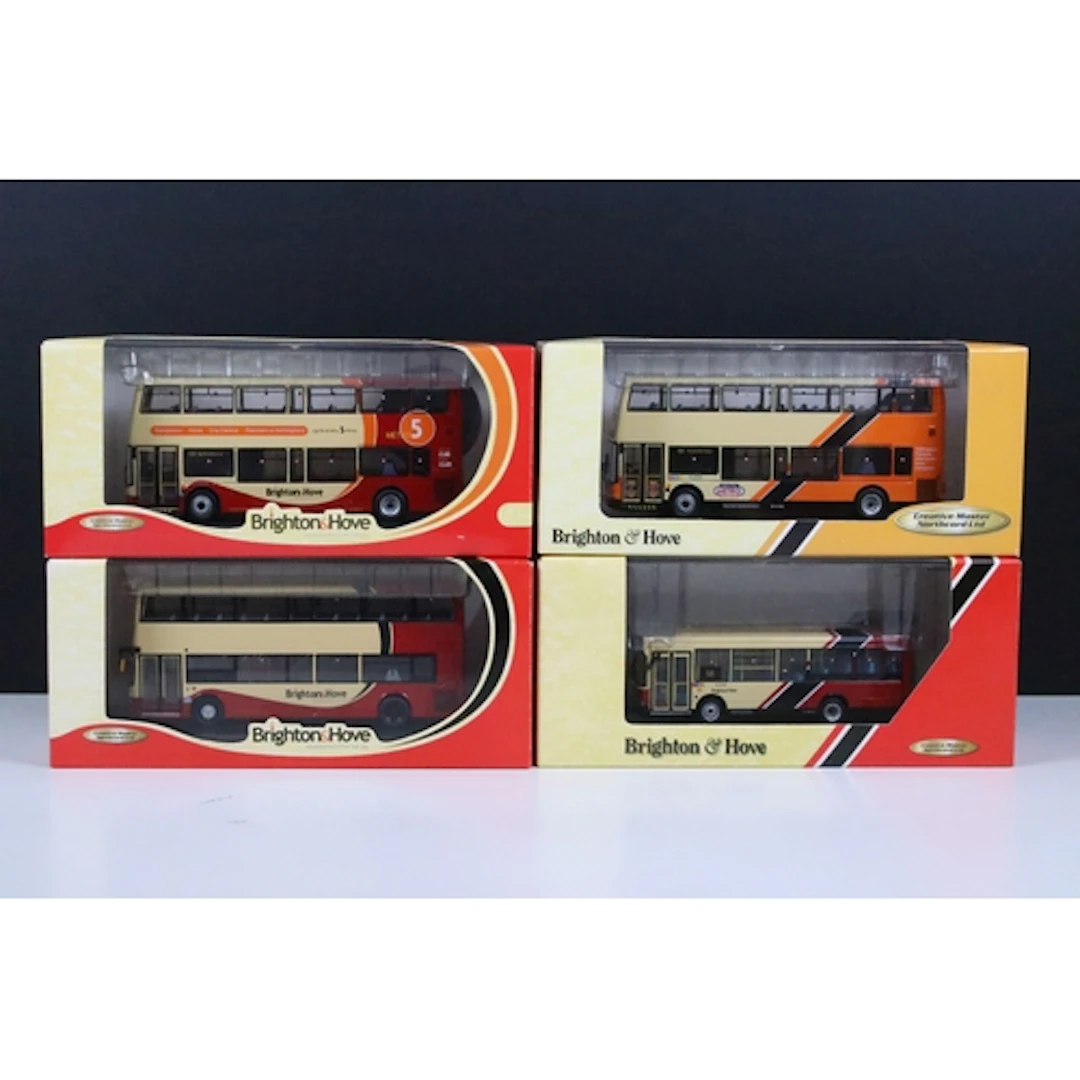 Four boxed / cased Creative Master Northcord Ltd diecast mod...