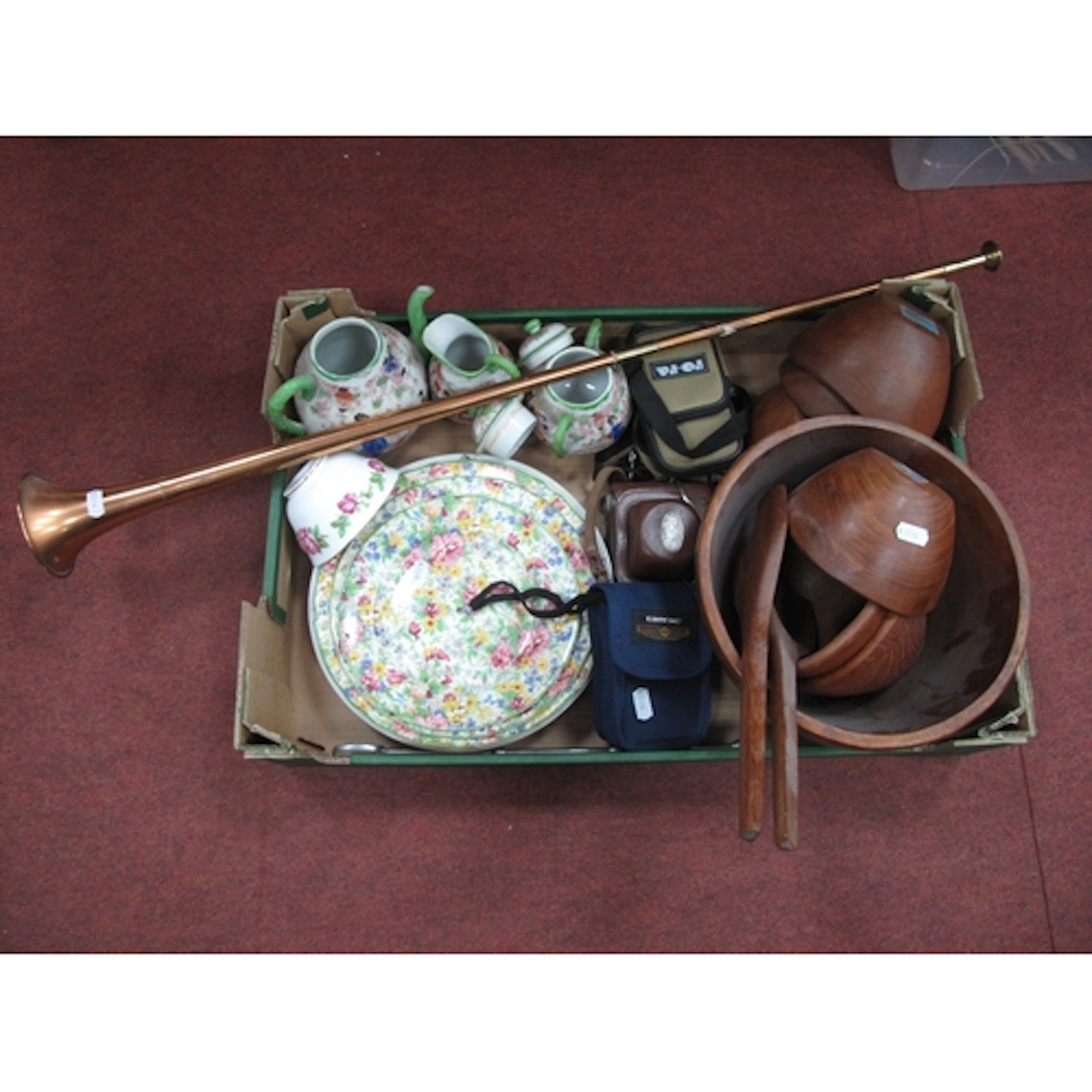 Ceramics and Collectables, including Kalmar mid-century teak...