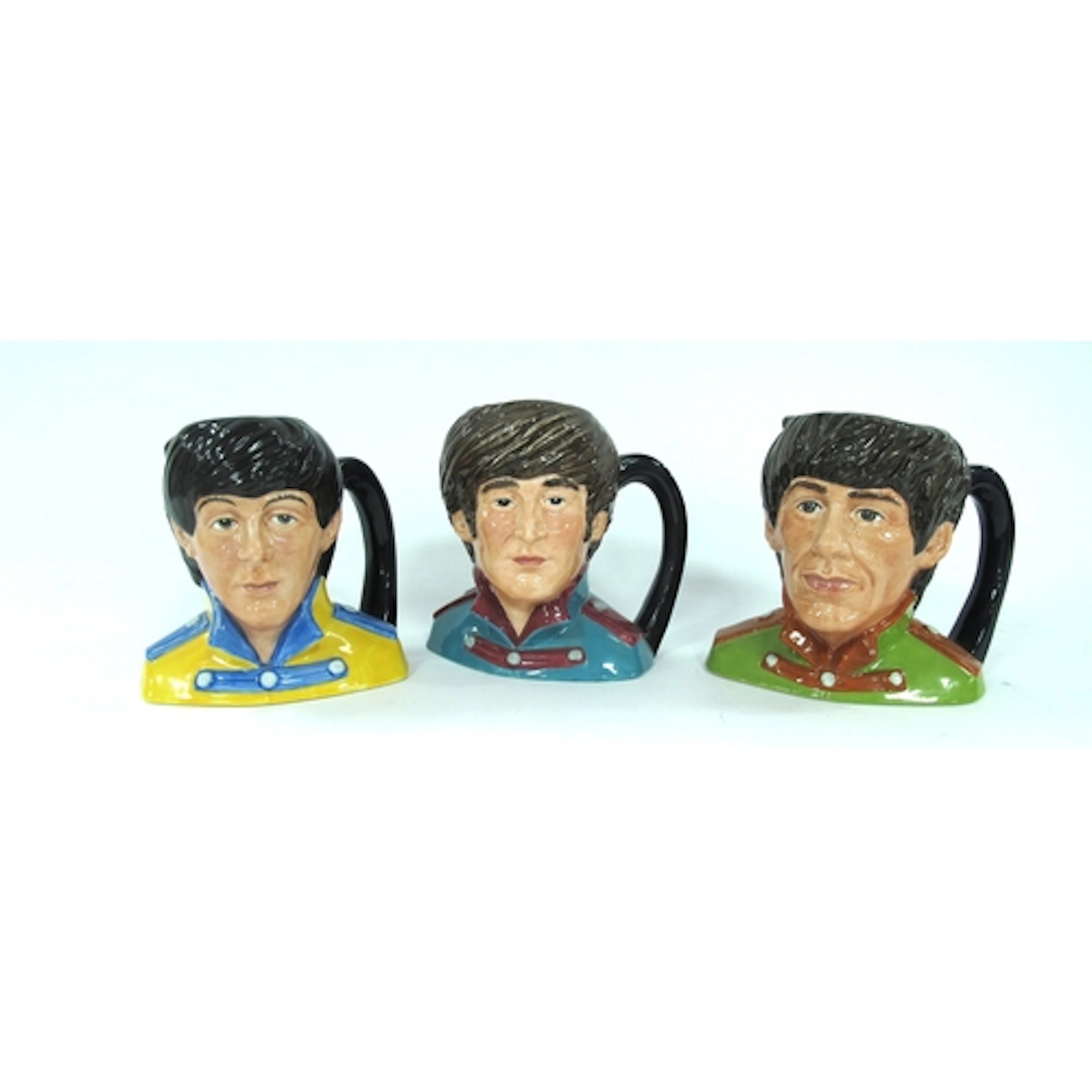 Three Royal Doulton 1984 Character Jugs from "The Beatles" s...