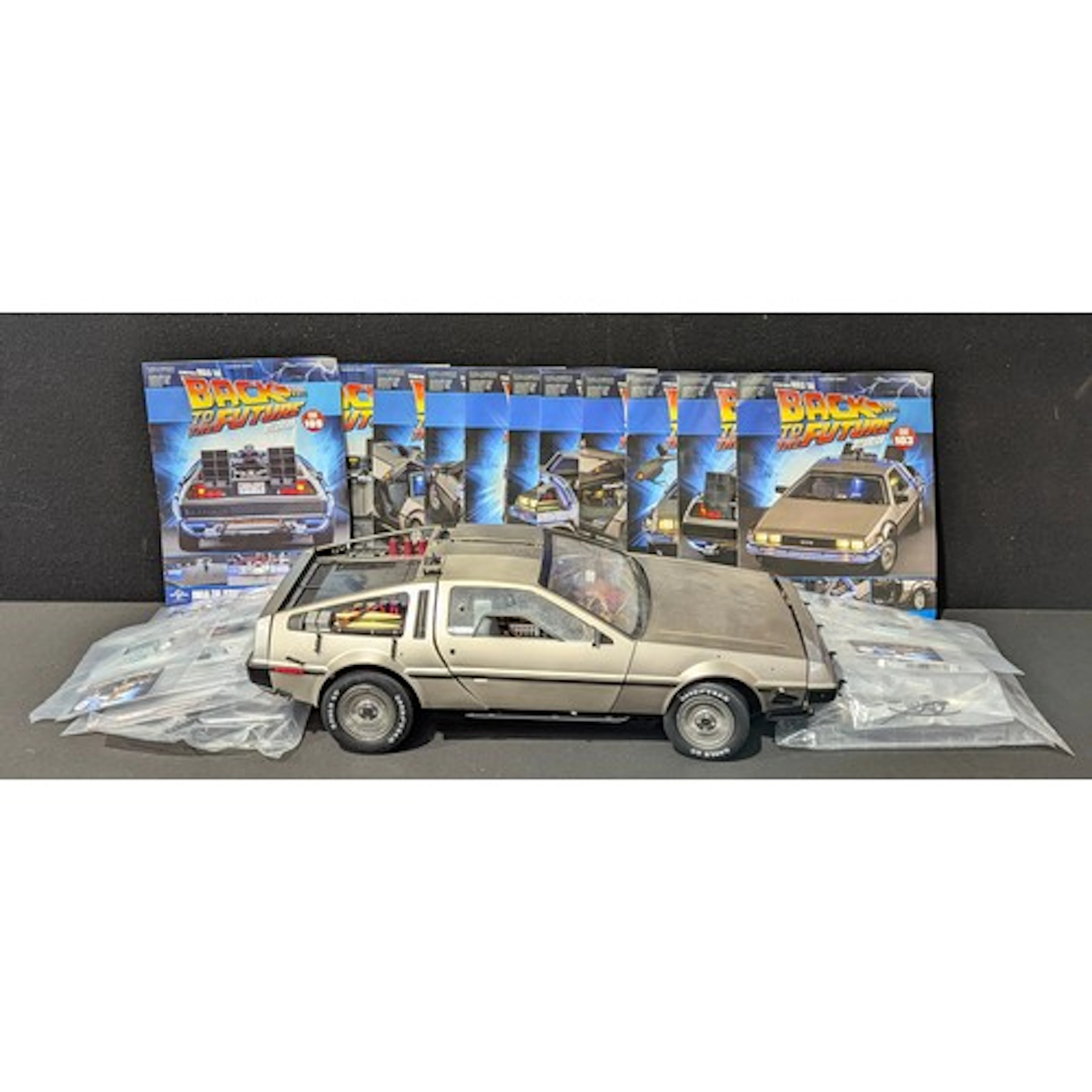 A DeAgostini Back To the Future build your own Delorean mode...