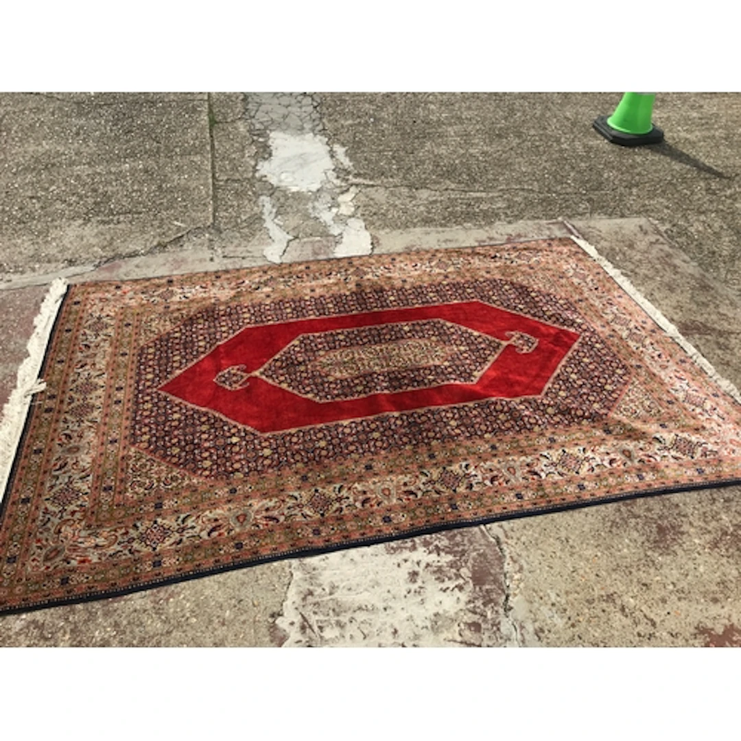 A fine north Persian silk (part) carpet 20th century possibl...