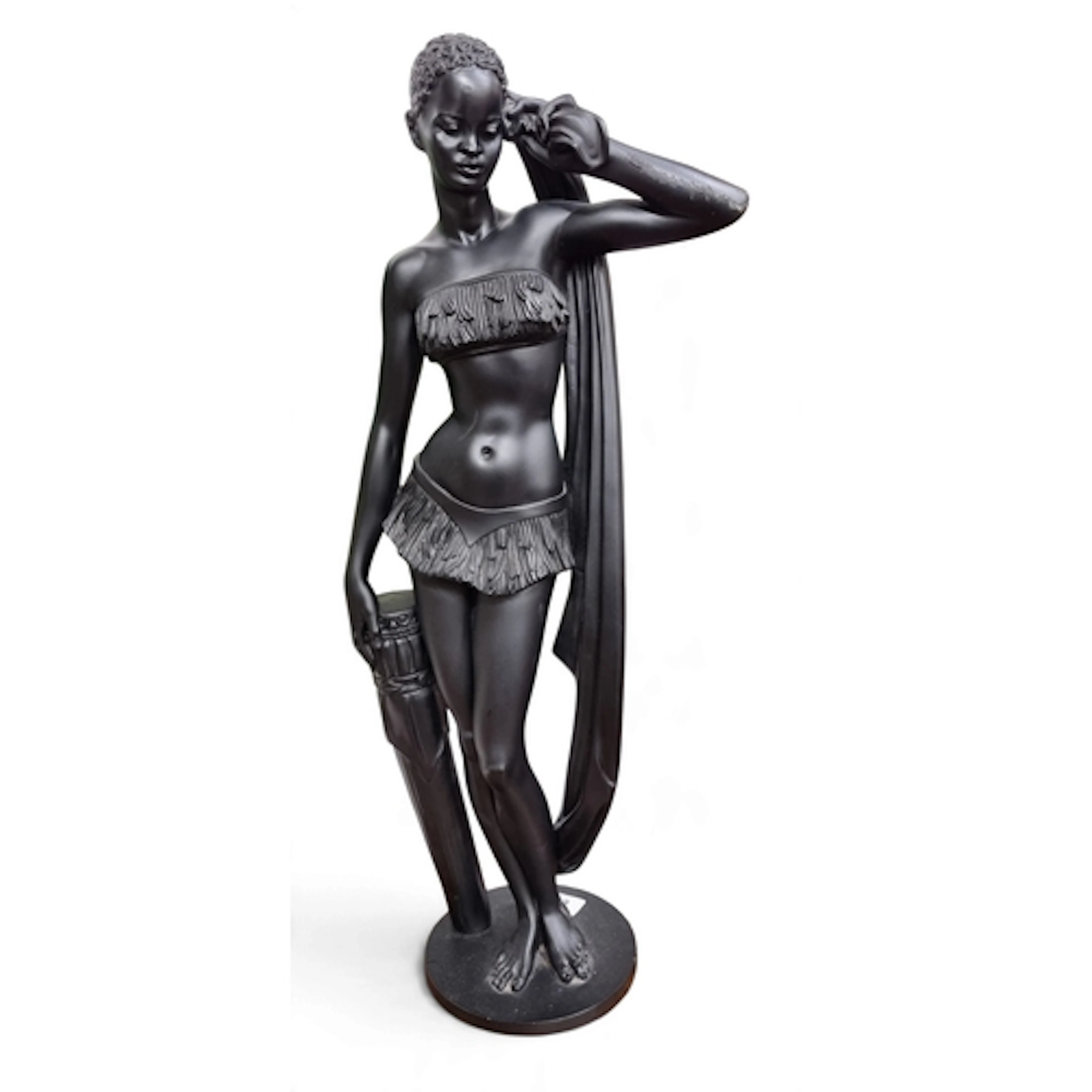 A 20th Century Bust of a young lady. H 57 cm approx.
