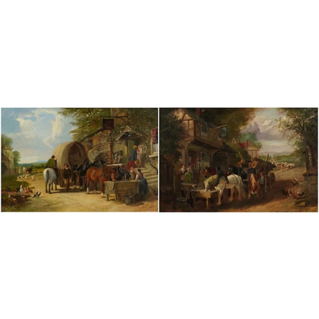 Henry Charles Woollett - Caravan outside the Old Pear Tree I...
